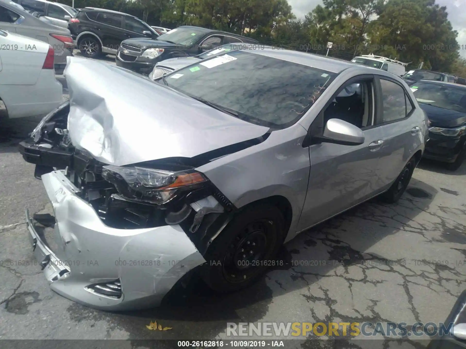 2 Photograph of a damaged car 2T1BURHE8KC223008 TOYOTA COROLLA 2019