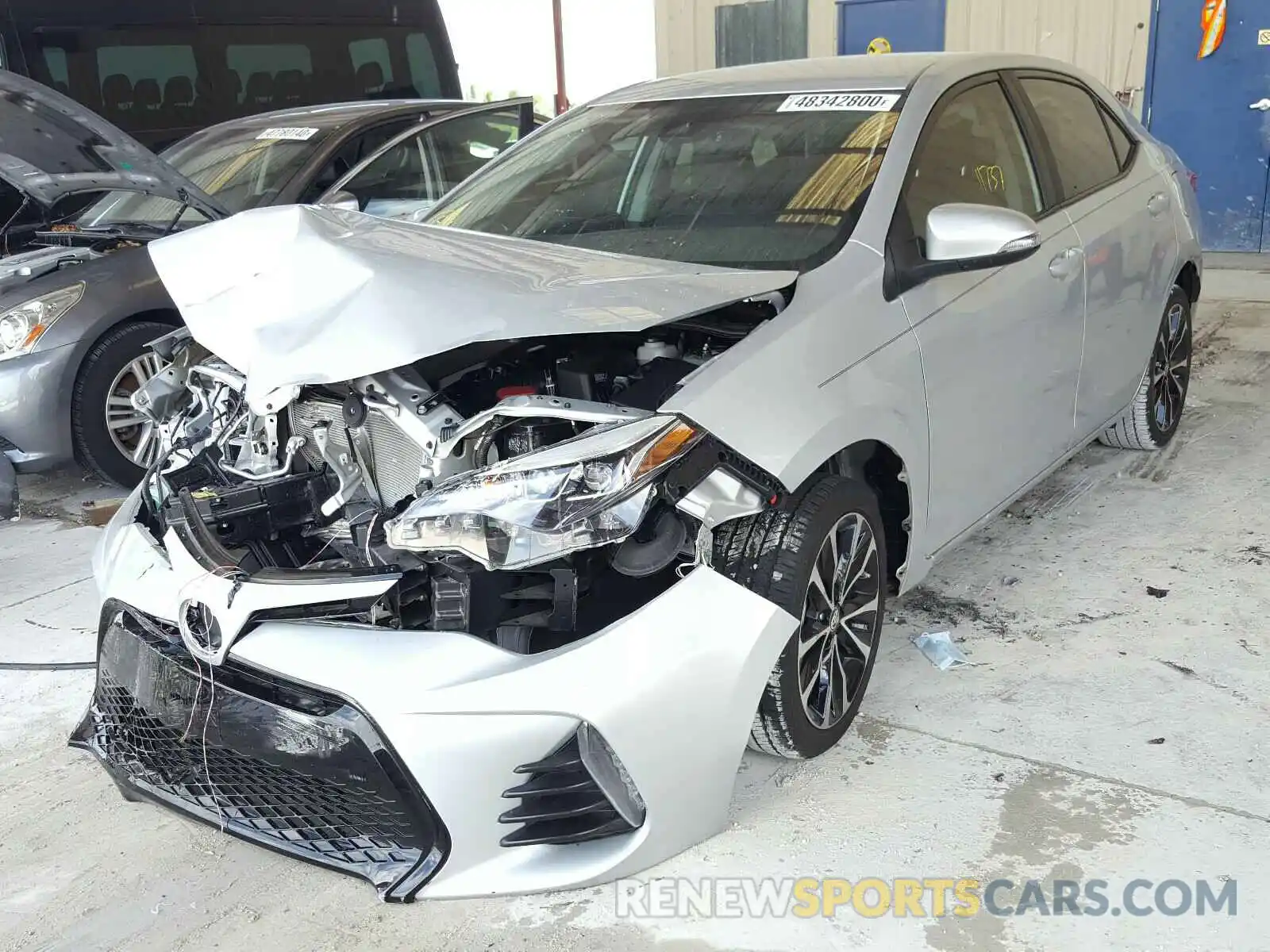 2 Photograph of a damaged car 2T1BURHE8KC223168 TOYOTA COROLLA 2019