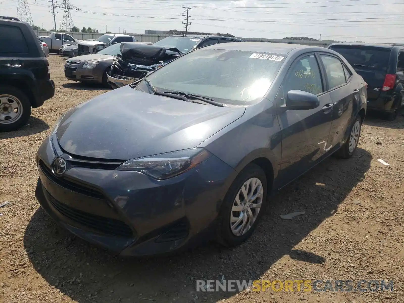 2 Photograph of a damaged car 2T1BURHE8KC223817 TOYOTA COROLLA 2019