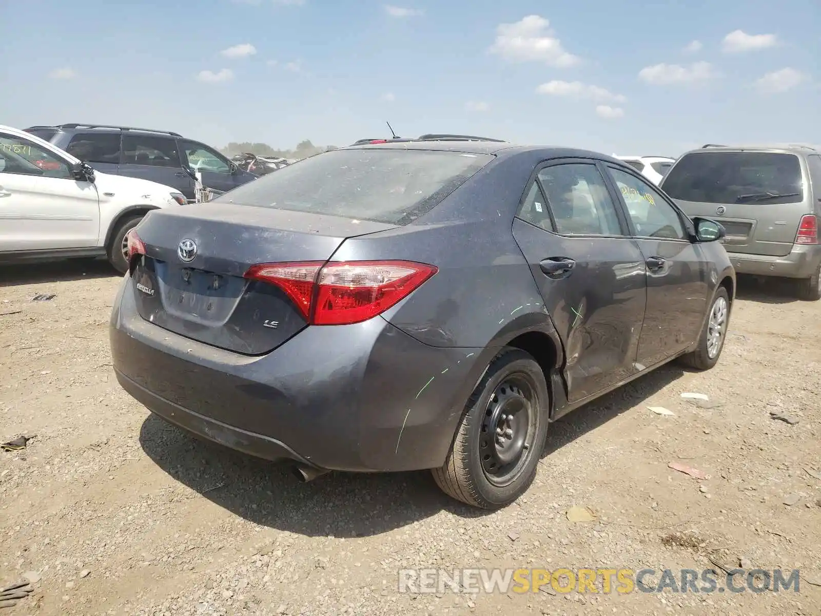 4 Photograph of a damaged car 2T1BURHE8KC223817 TOYOTA COROLLA 2019