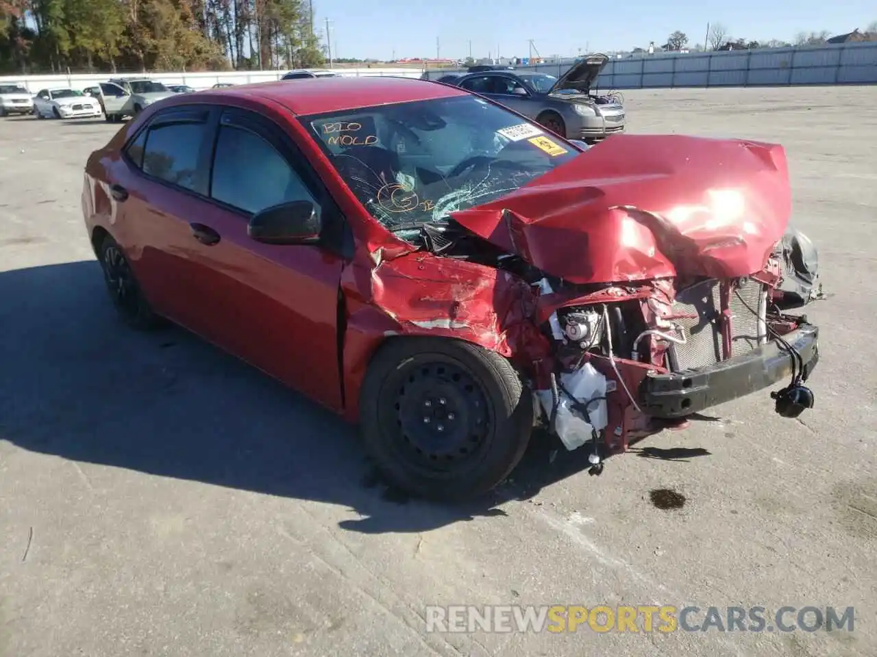 1 Photograph of a damaged car 2T1BURHE8KC224191 TOYOTA COROLLA 2019