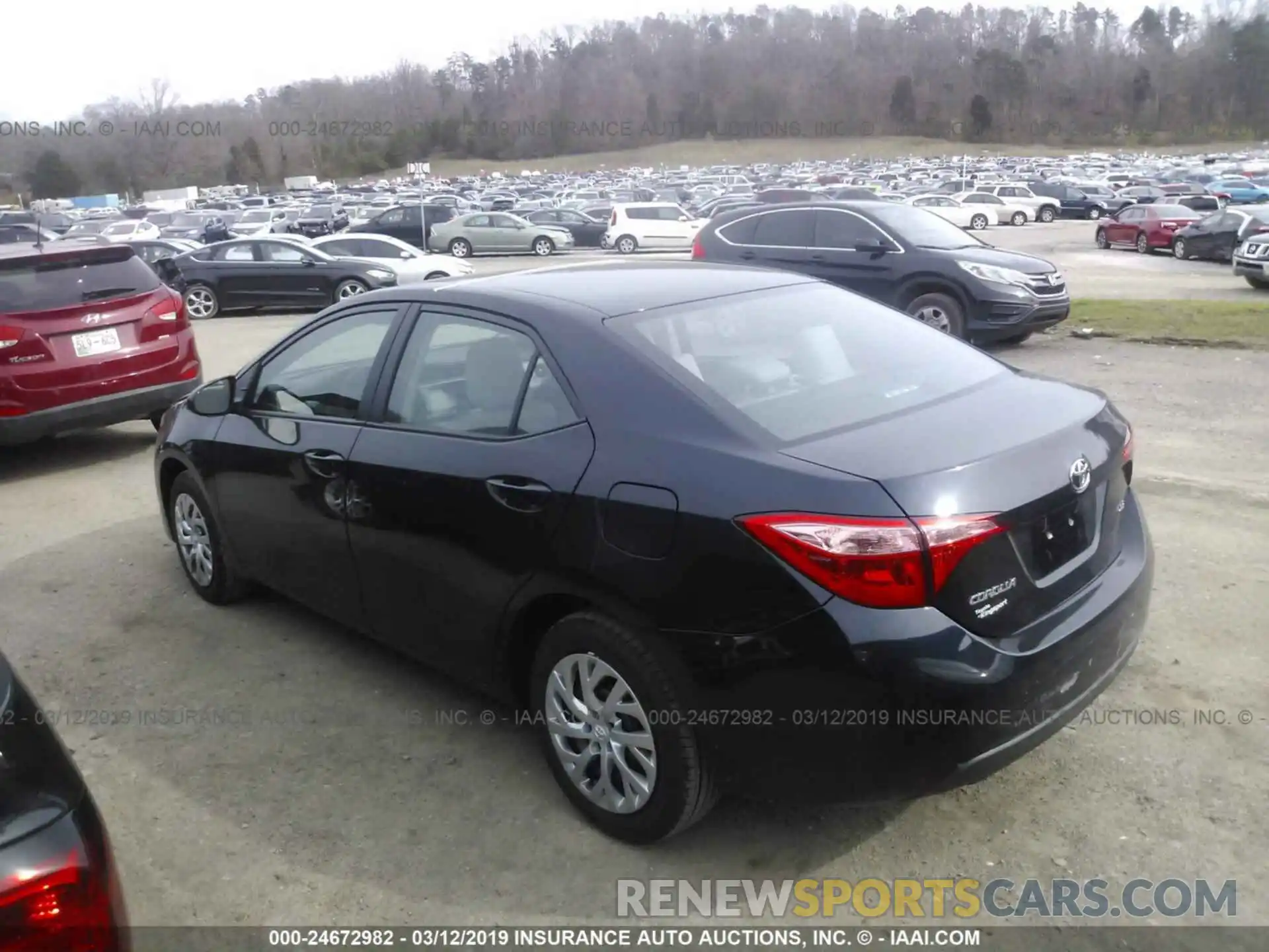 3 Photograph of a damaged car 2T1BURHE8KC224398 TOYOTA COROLLA 2019