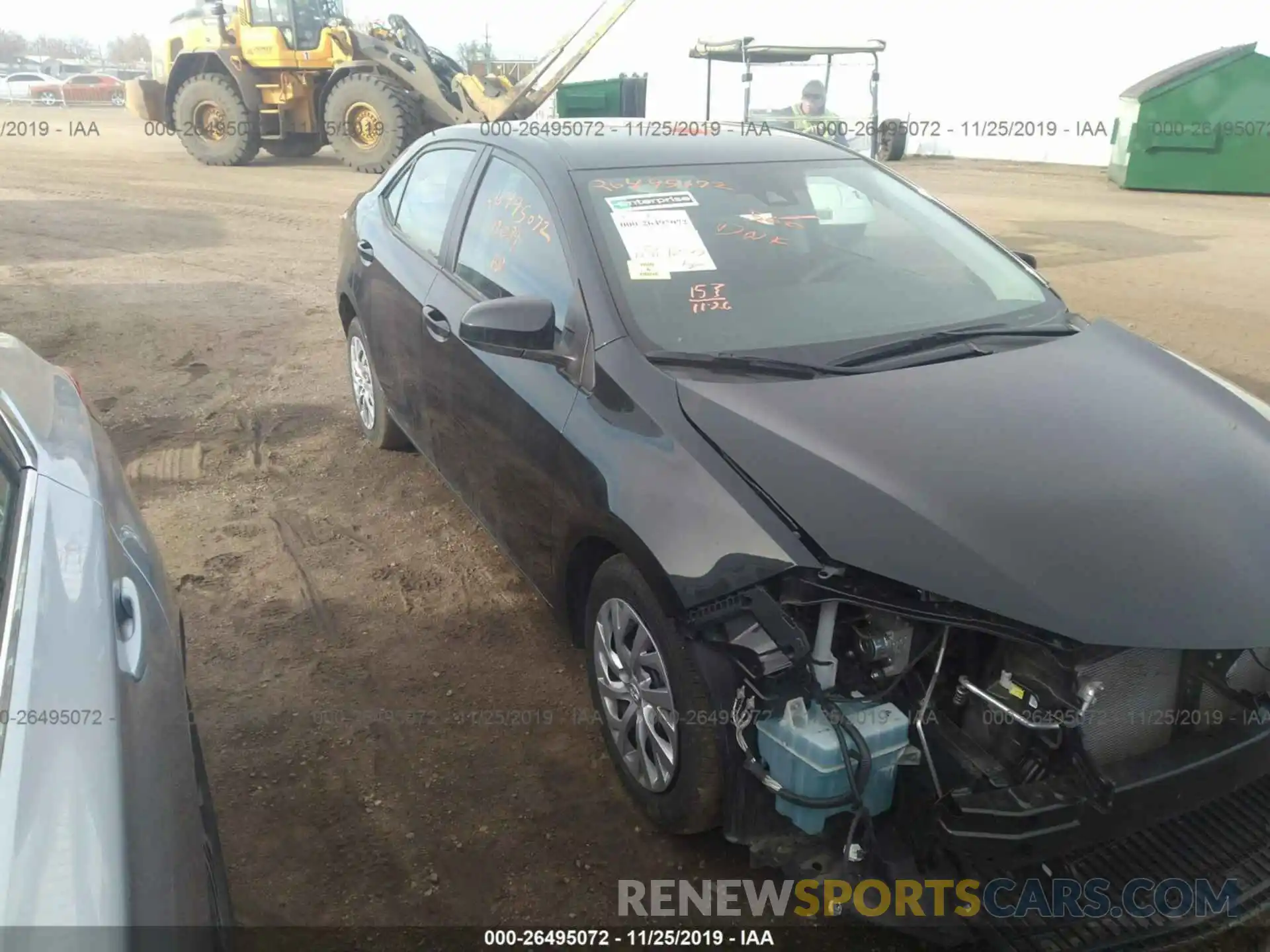 1 Photograph of a damaged car 2T1BURHE8KC224630 TOYOTA COROLLA 2019