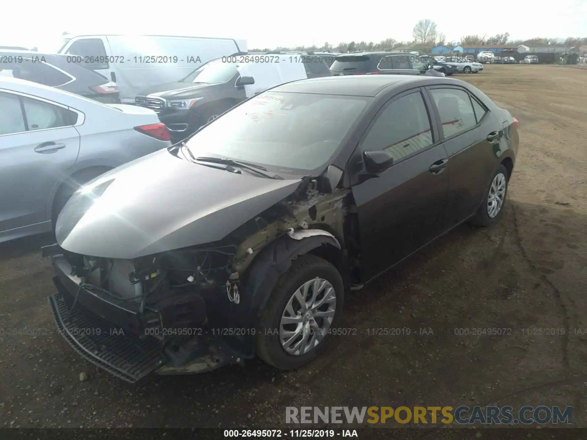 2 Photograph of a damaged car 2T1BURHE8KC224630 TOYOTA COROLLA 2019