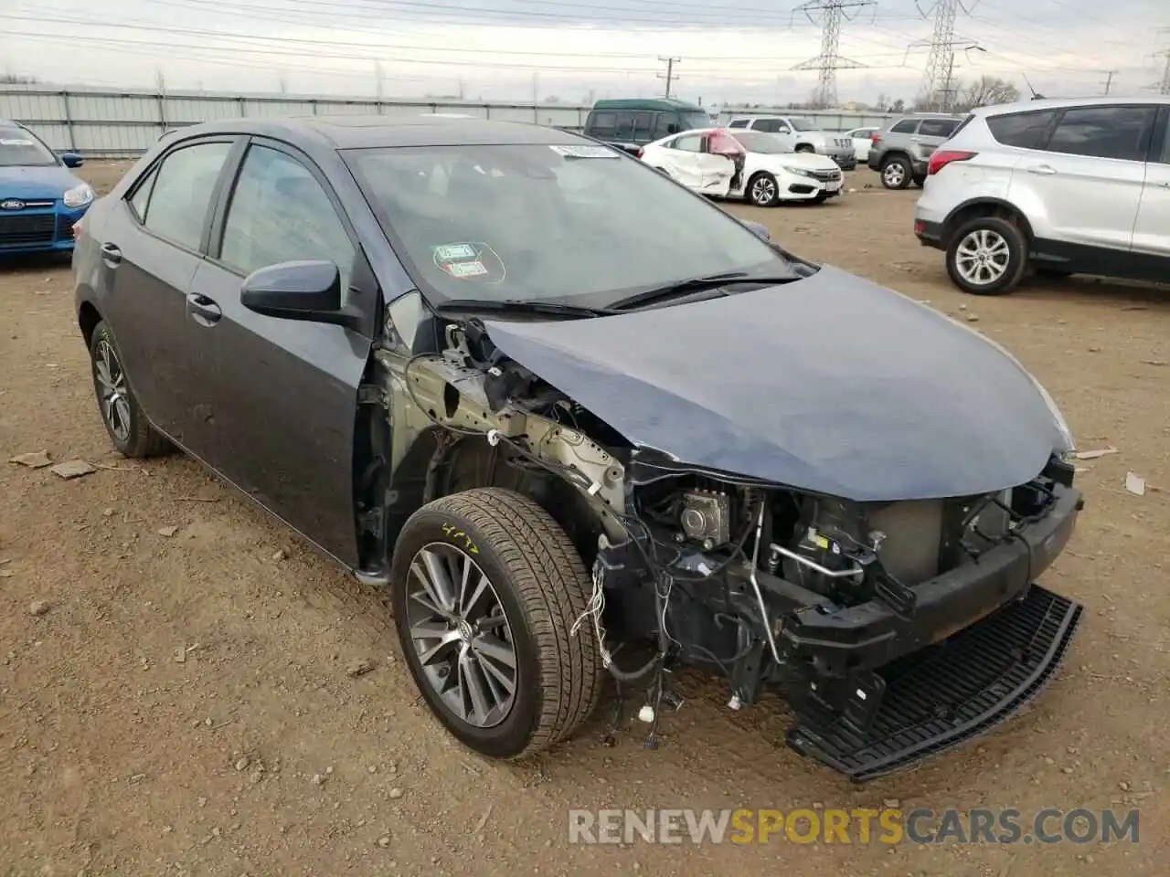 1 Photograph of a damaged car 2T1BURHE8KC224773 TOYOTA COROLLA 2019