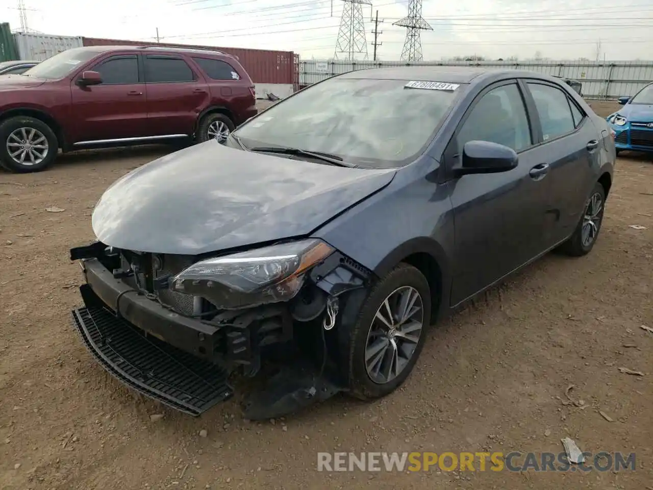 2 Photograph of a damaged car 2T1BURHE8KC224773 TOYOTA COROLLA 2019