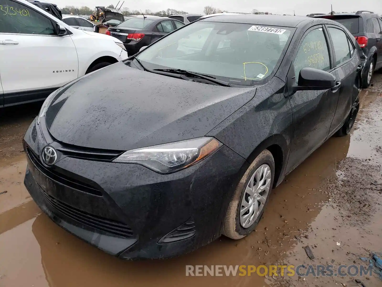 2 Photograph of a damaged car 2T1BURHE8KC225356 TOYOTA COROLLA 2019