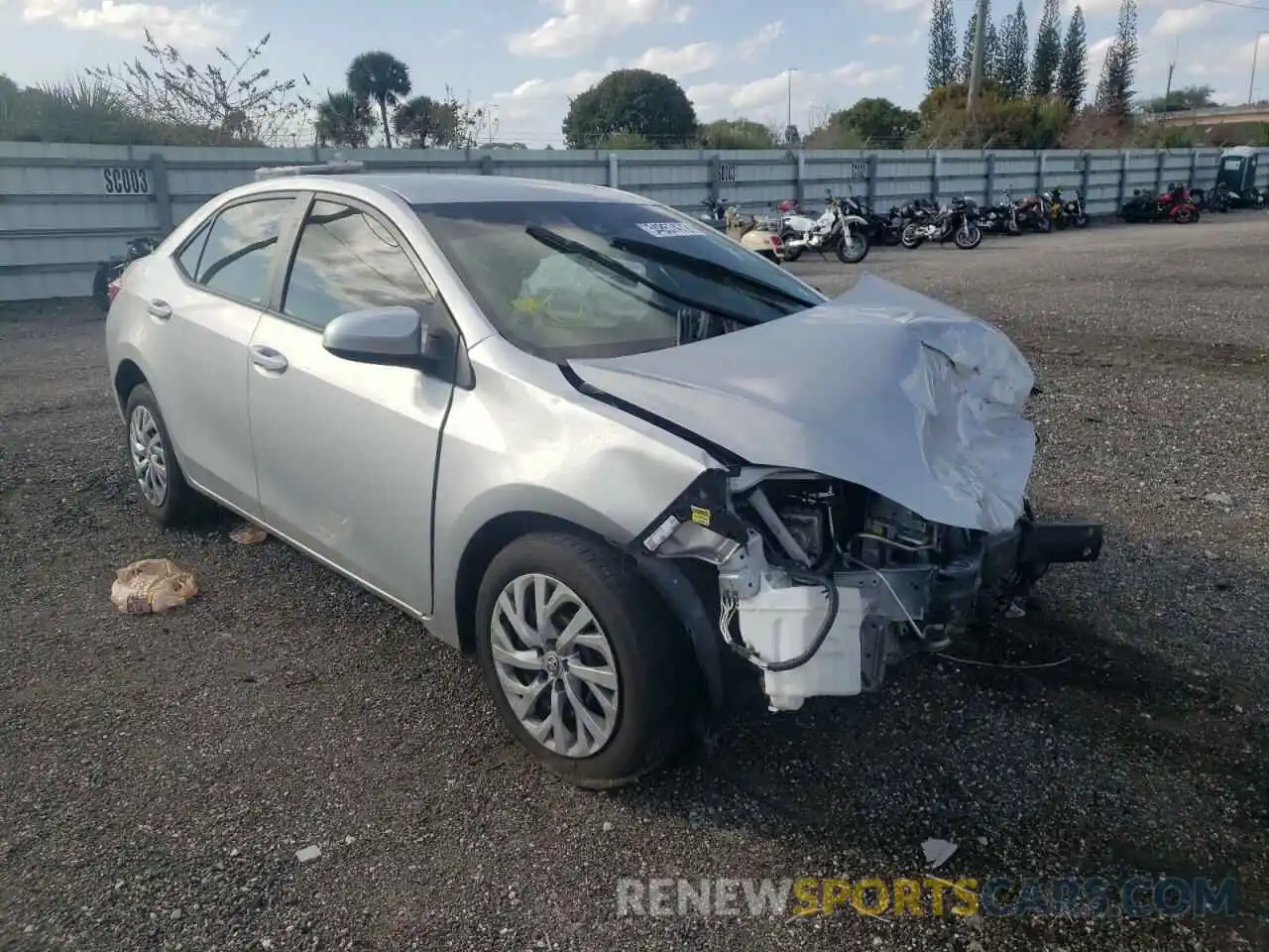 1 Photograph of a damaged car 2T1BURHE8KC225423 TOYOTA COROLLA 2019