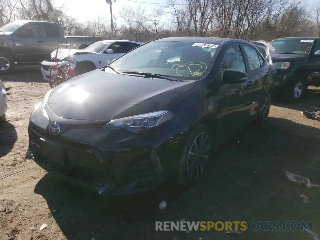 2 Photograph of a damaged car 2T1BURHE8KC227320 TOYOTA COROLLA 2019