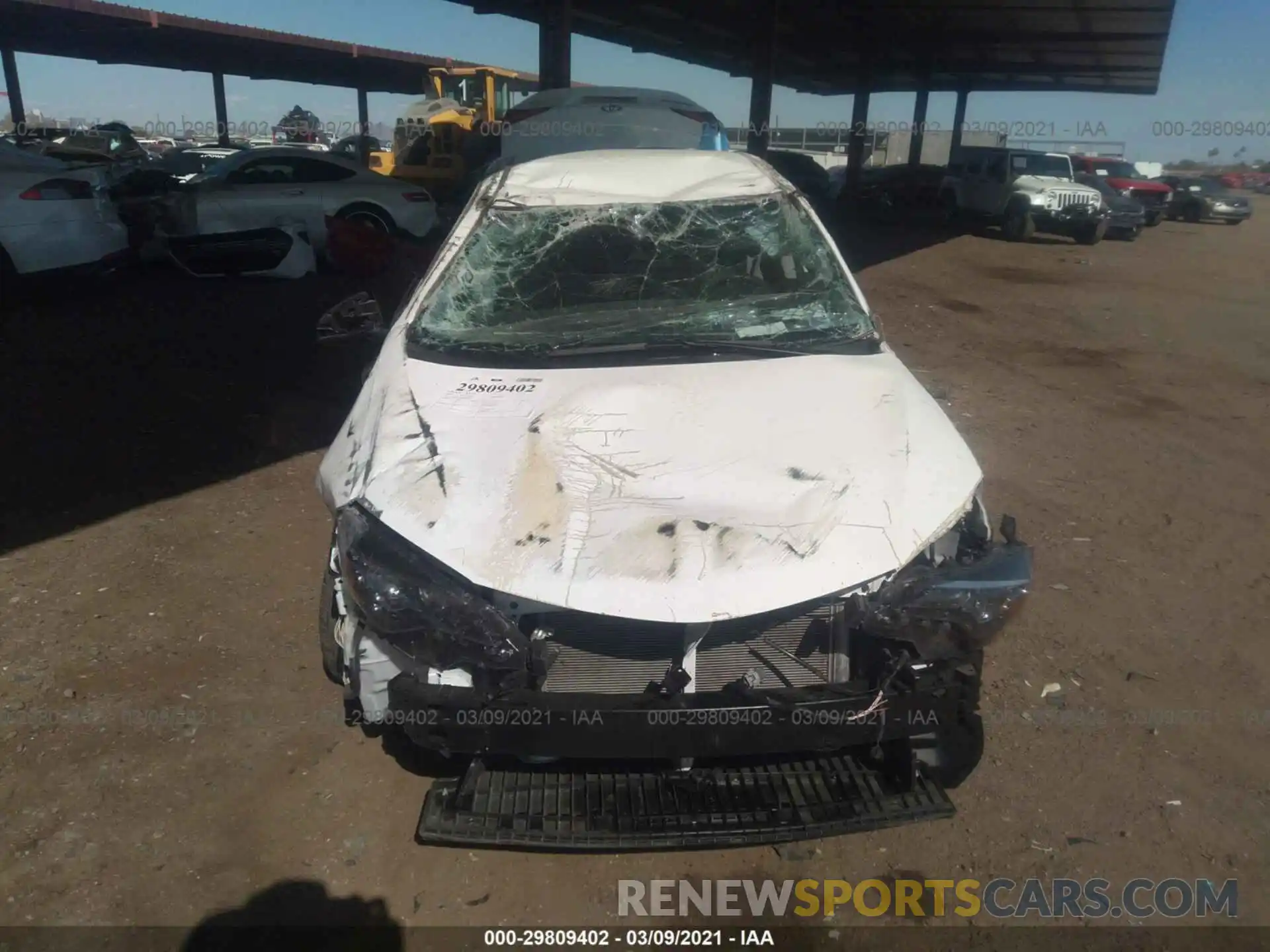 6 Фотография поврежденного автомобиля 2T1BURHE8KC227334 TOYOTA COROLLA 2019