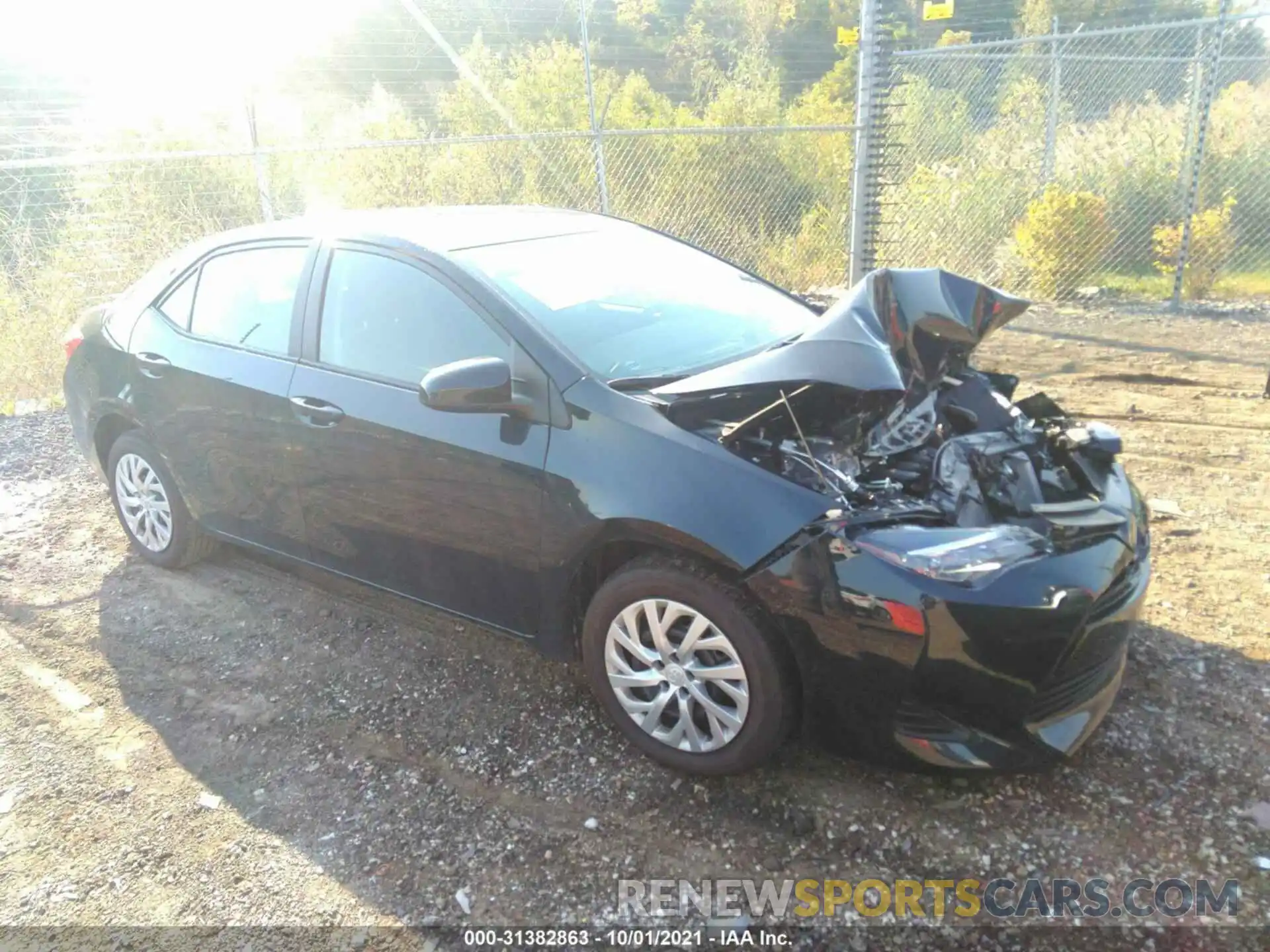 1 Photograph of a damaged car 2T1BURHE8KC227575 TOYOTA COROLLA 2019