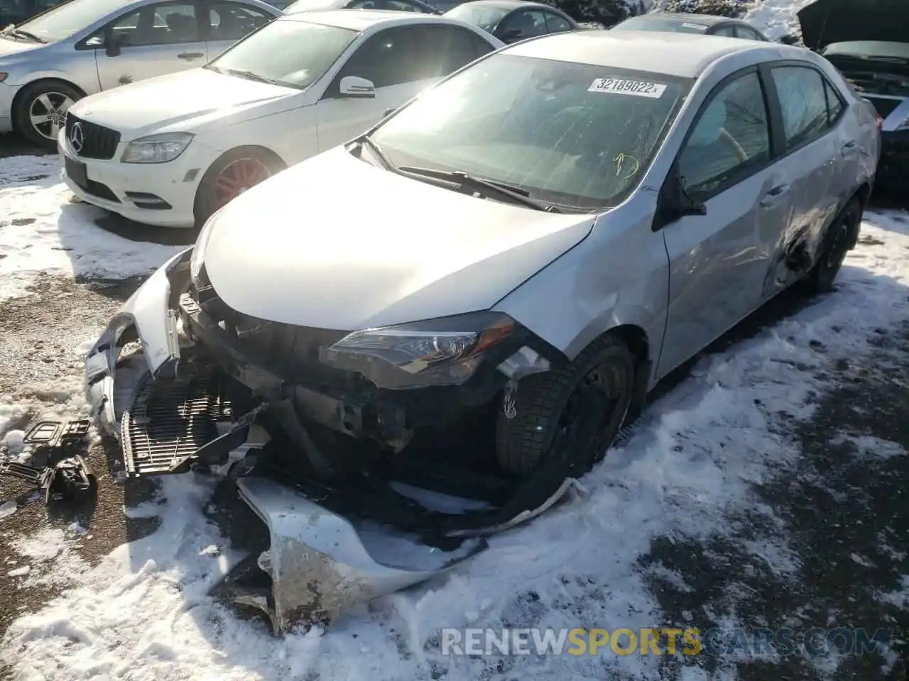 2 Photograph of a damaged car 2T1BURHE8KC227995 TOYOTA COROLLA 2019