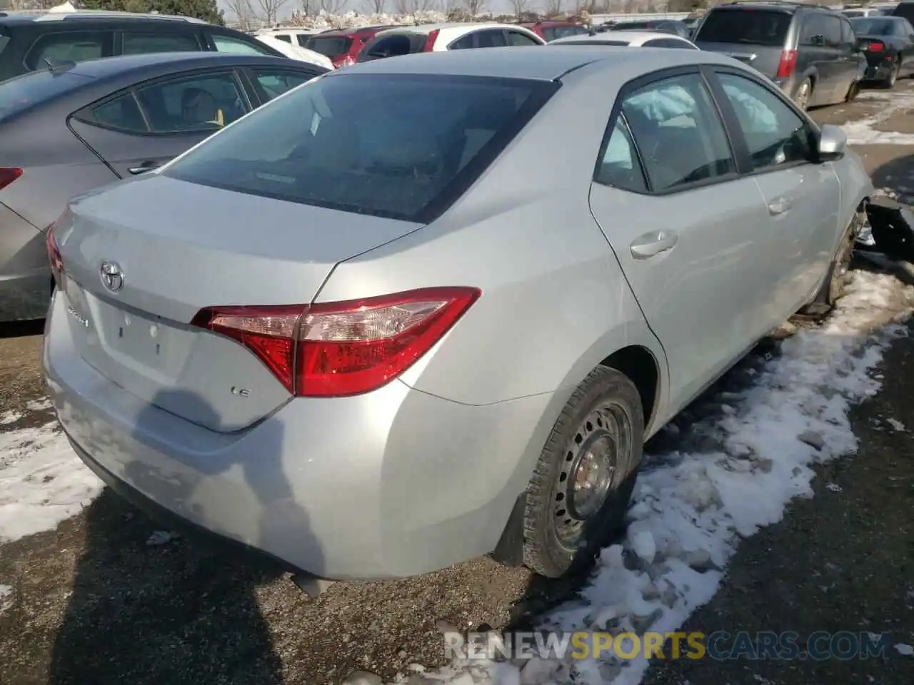 4 Photograph of a damaged car 2T1BURHE8KC227995 TOYOTA COROLLA 2019