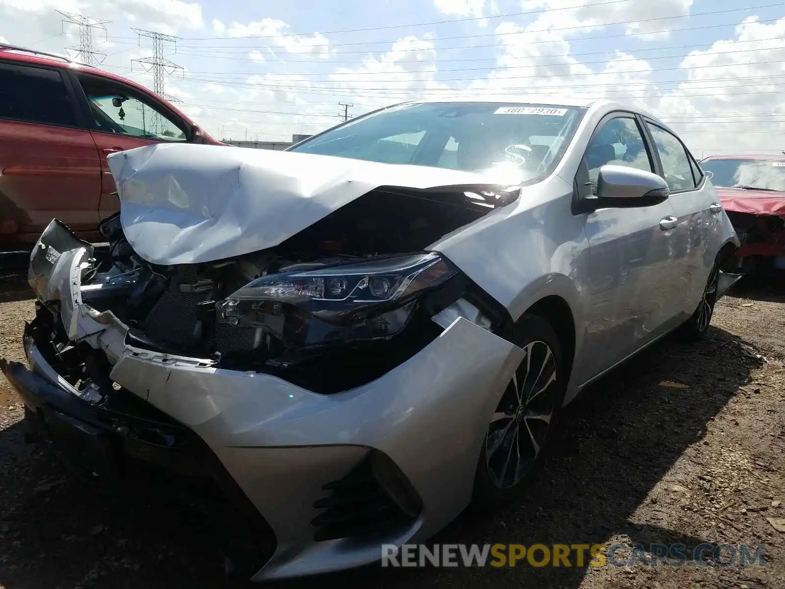 2 Photograph of a damaged car 2T1BURHE8KC228371 TOYOTA COROLLA 2019