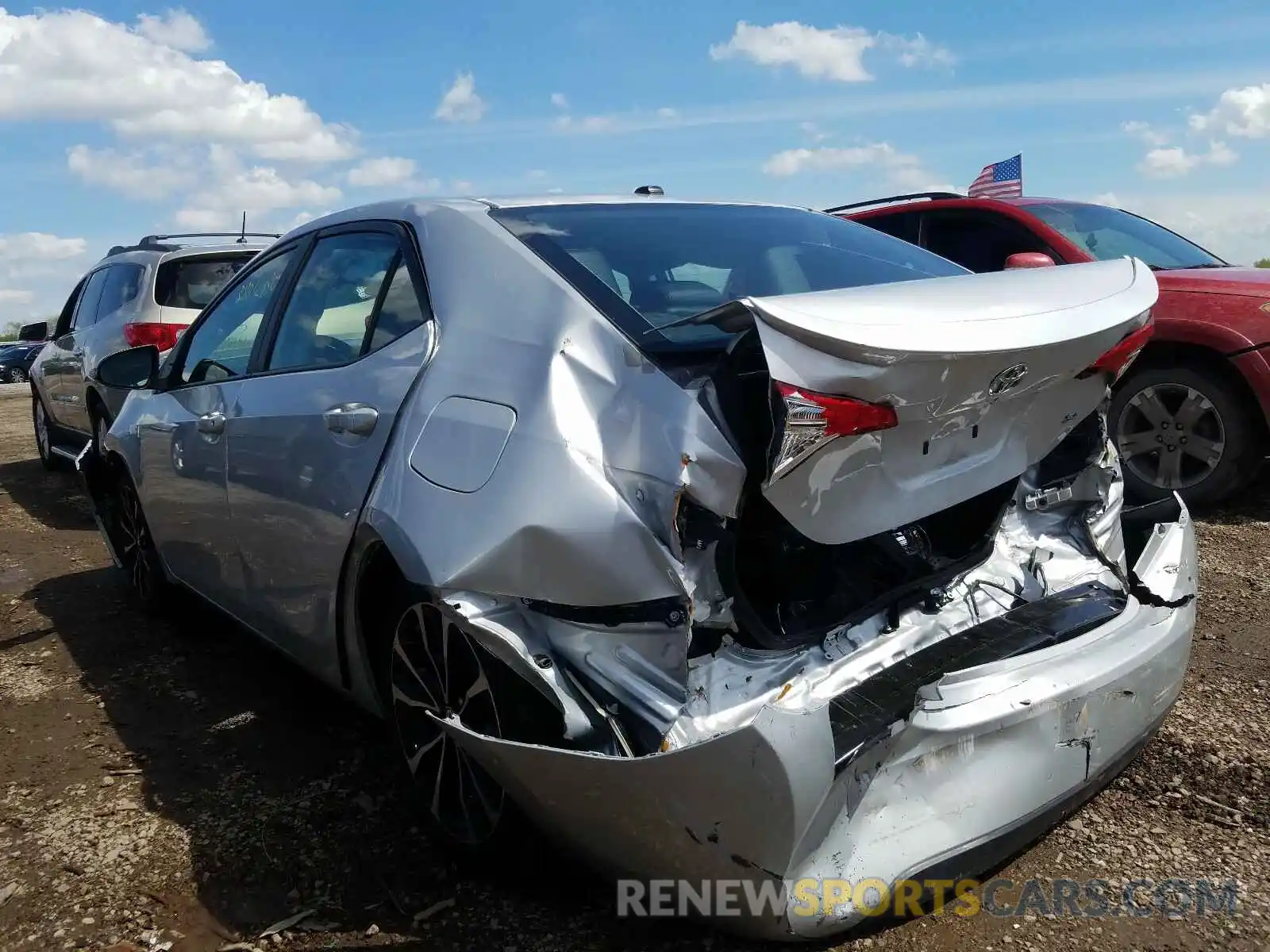 3 Photograph of a damaged car 2T1BURHE8KC228371 TOYOTA COROLLA 2019