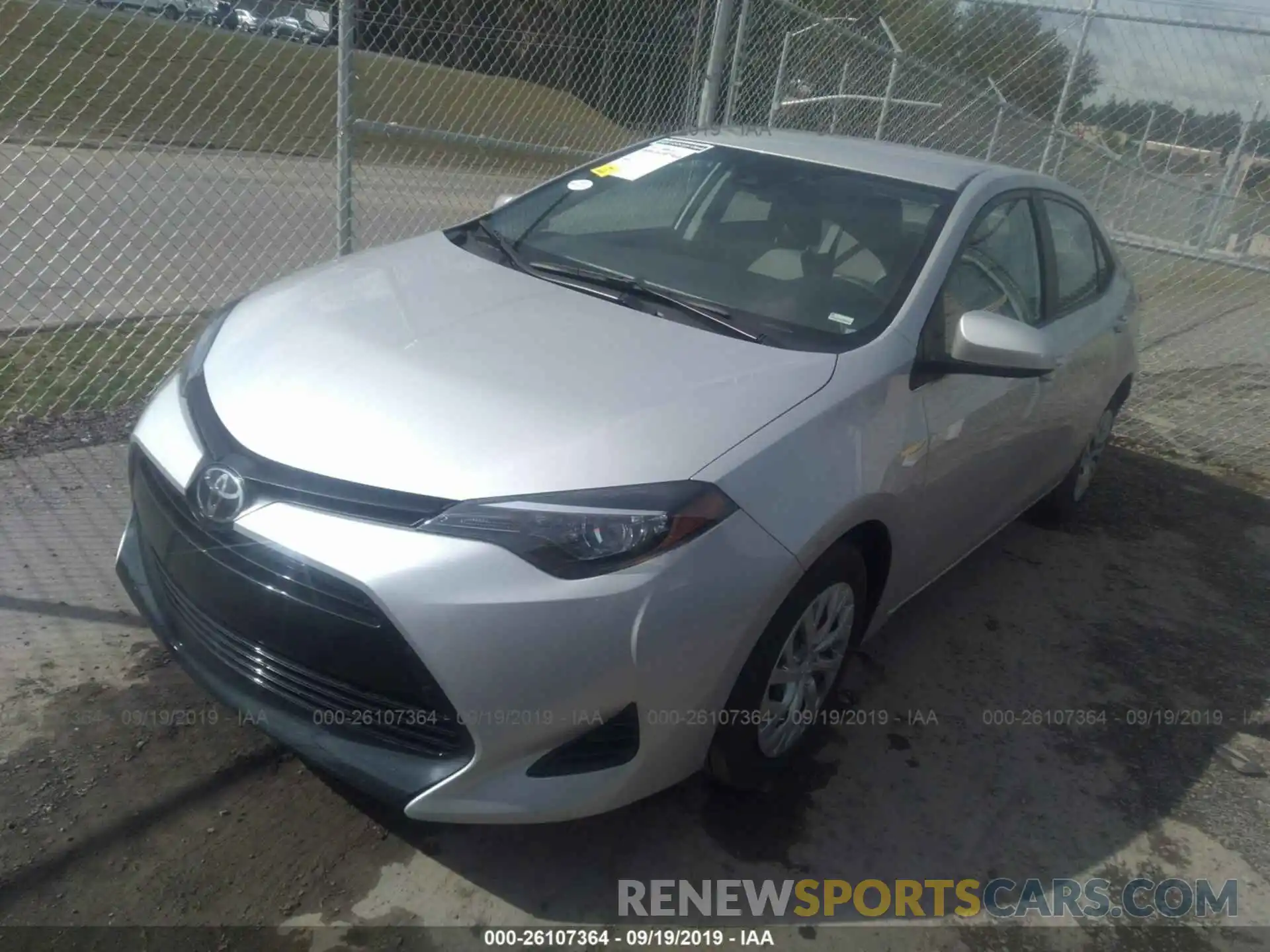 2 Photograph of a damaged car 2T1BURHE8KC231495 TOYOTA COROLLA 2019