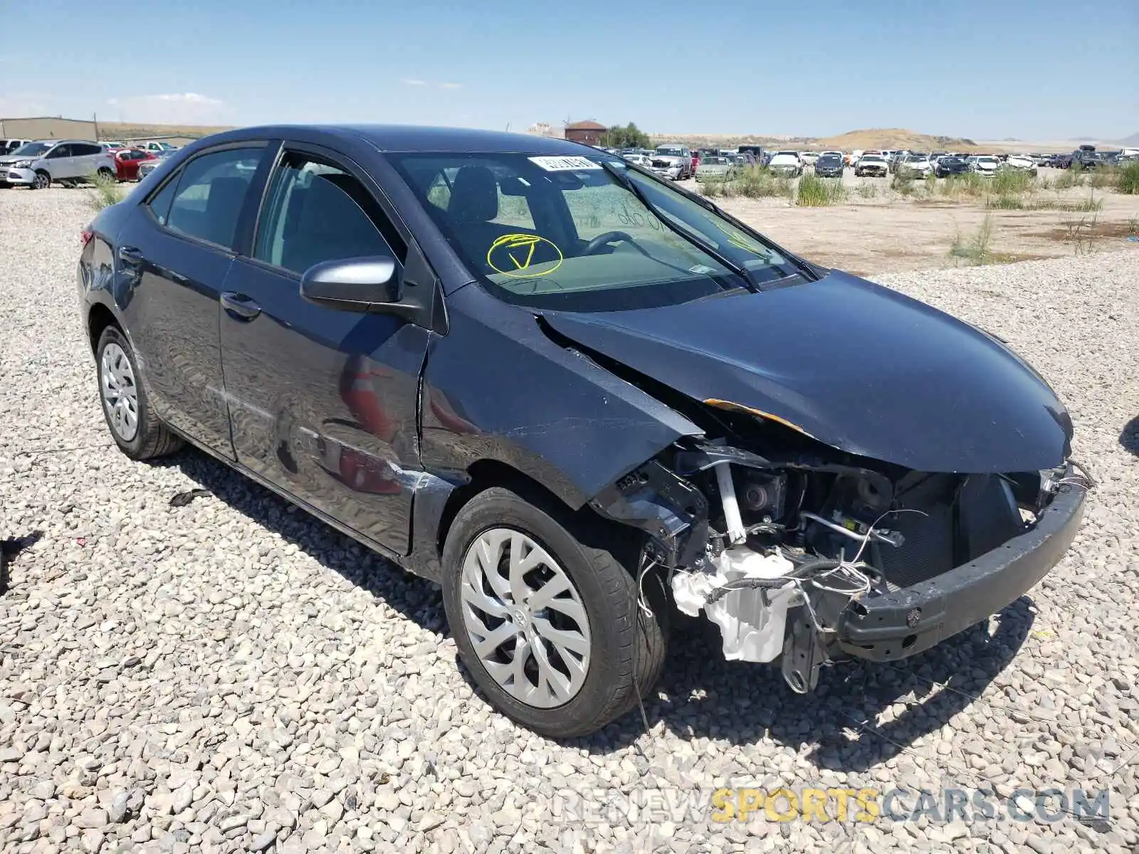 1 Photograph of a damaged car 2T1BURHE8KC232470 TOYOTA COROLLA 2019