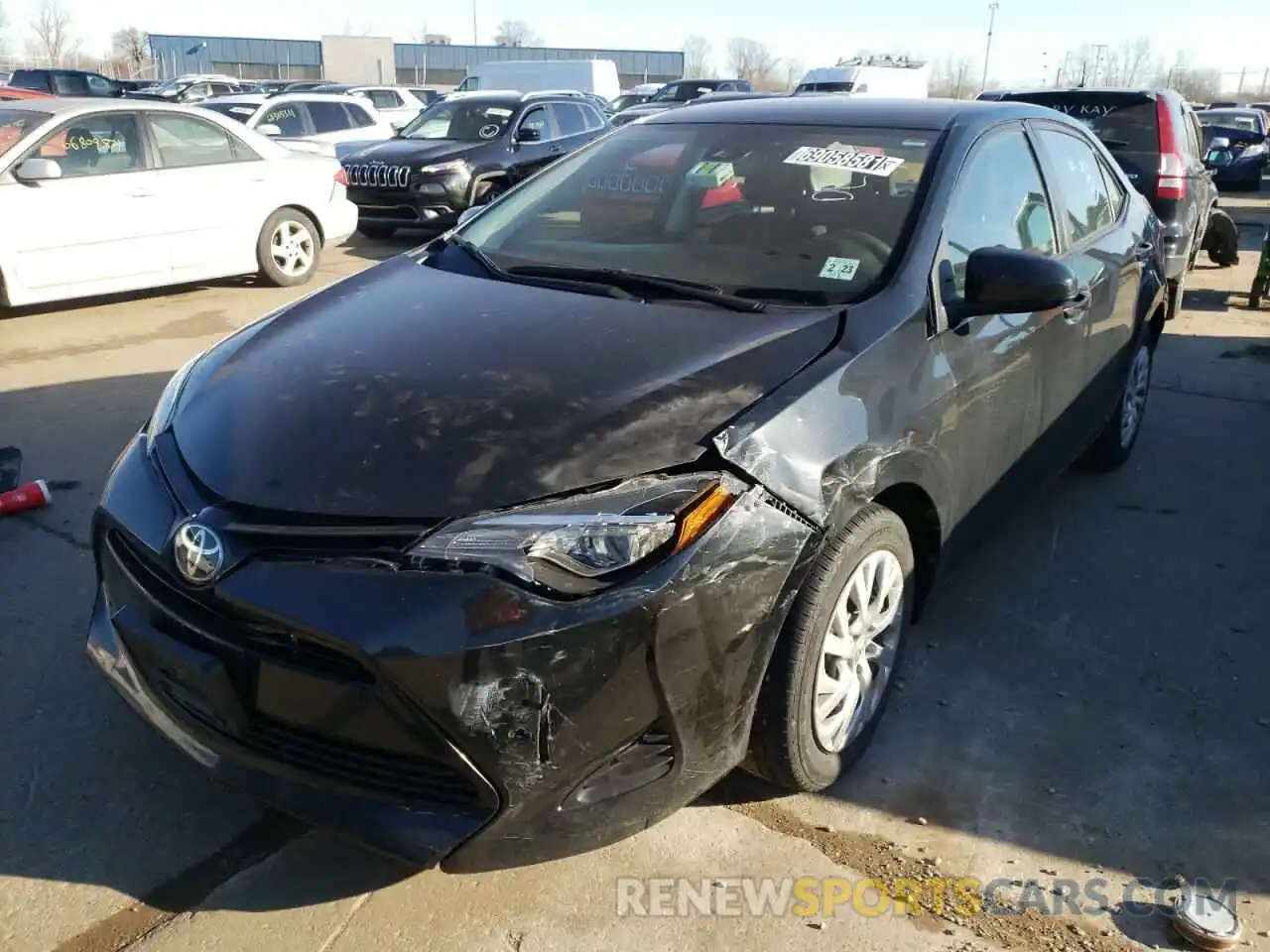 2 Photograph of a damaged car 2T1BURHE8KC232811 TOYOTA COROLLA 2019