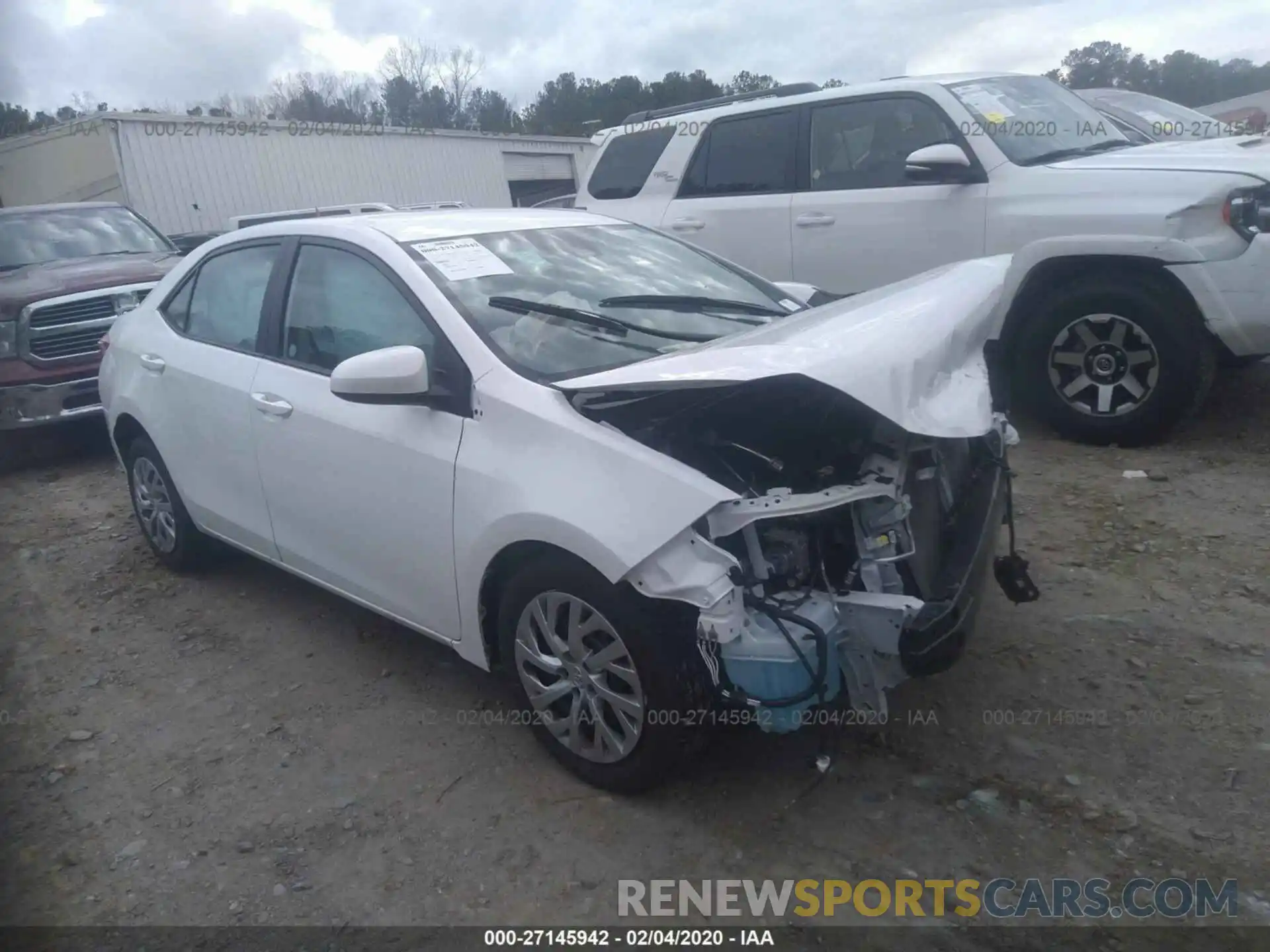 1 Photograph of a damaged car 2T1BURHE8KC232954 TOYOTA COROLLA 2019