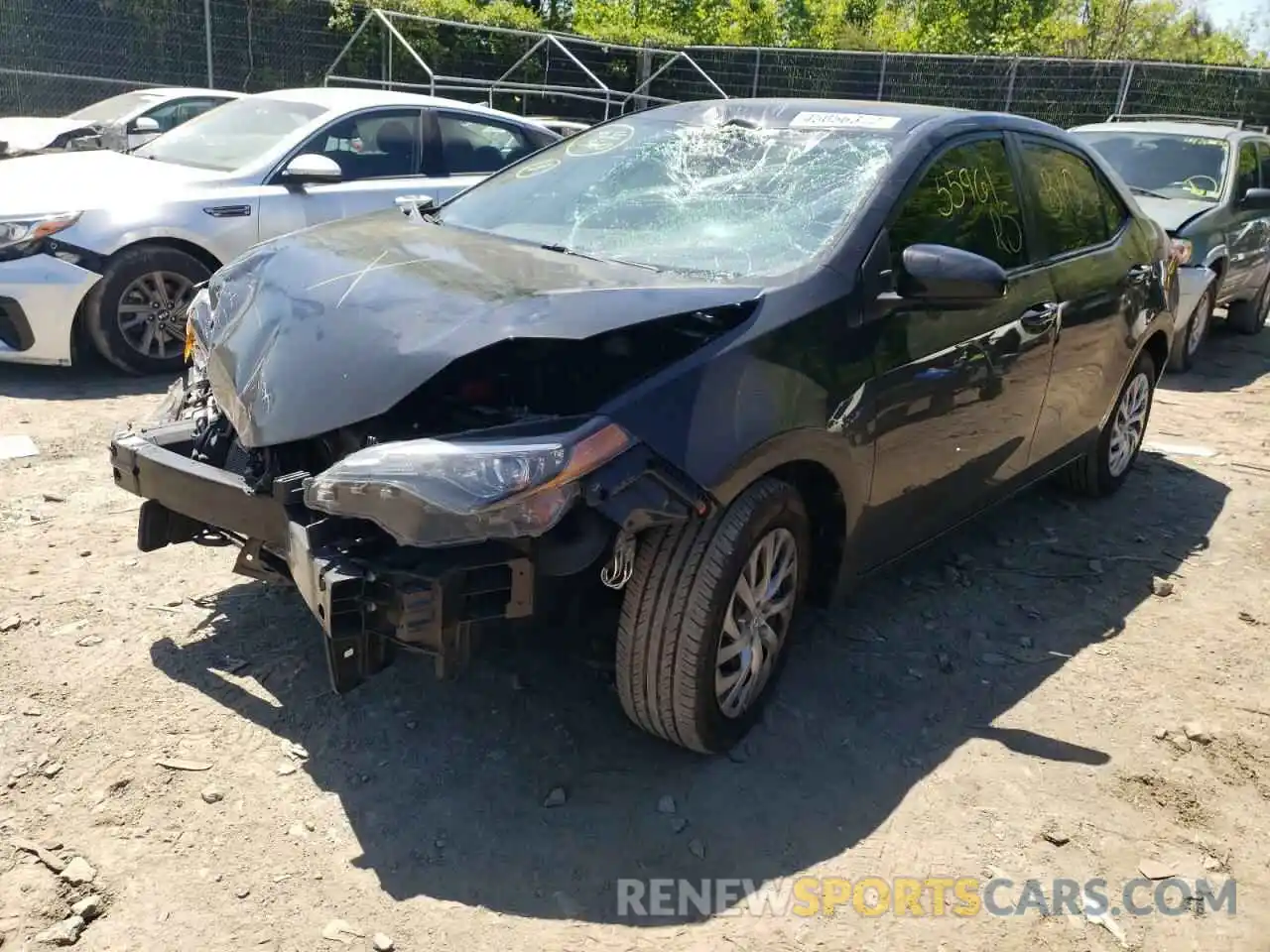 2 Photograph of a damaged car 2T1BURHE8KC233540 TOYOTA COROLLA 2019