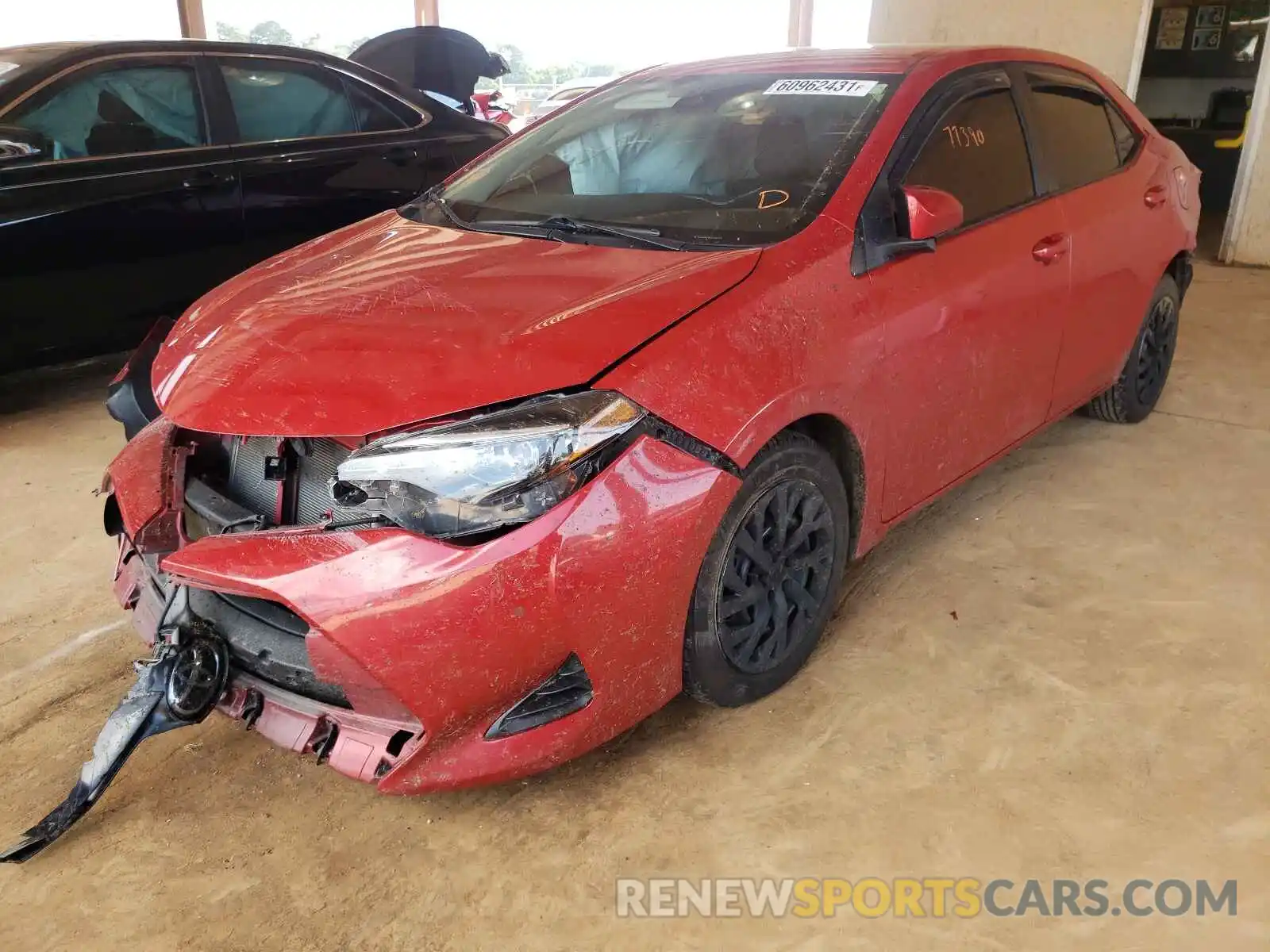 2 Photograph of a damaged car 2T1BURHE8KC233943 TOYOTA COROLLA 2019