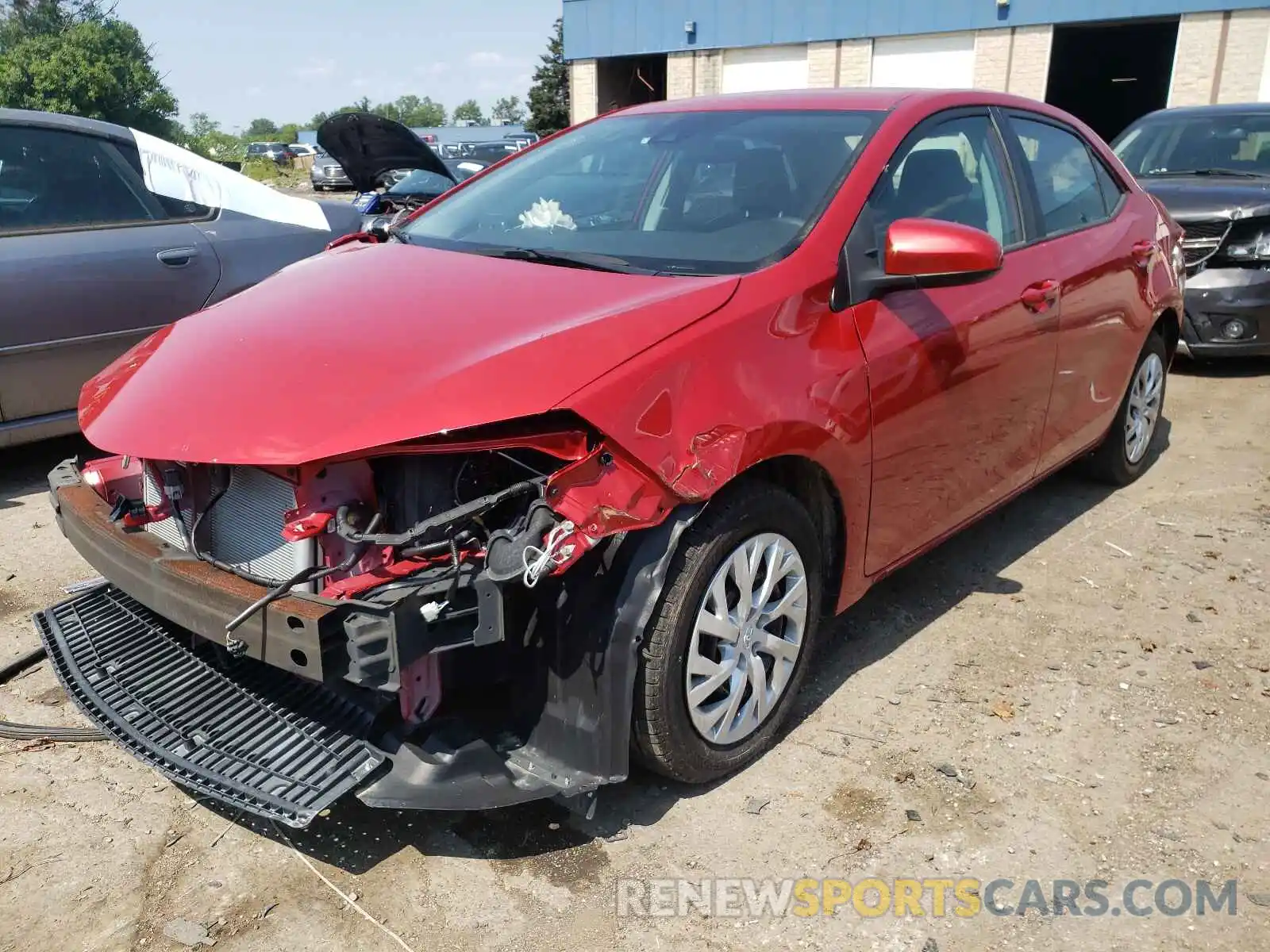 2 Photograph of a damaged car 2T1BURHE8KC234185 TOYOTA COROLLA 2019