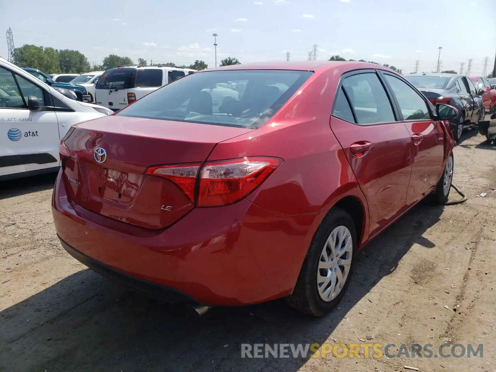 4 Photograph of a damaged car 2T1BURHE8KC234185 TOYOTA COROLLA 2019