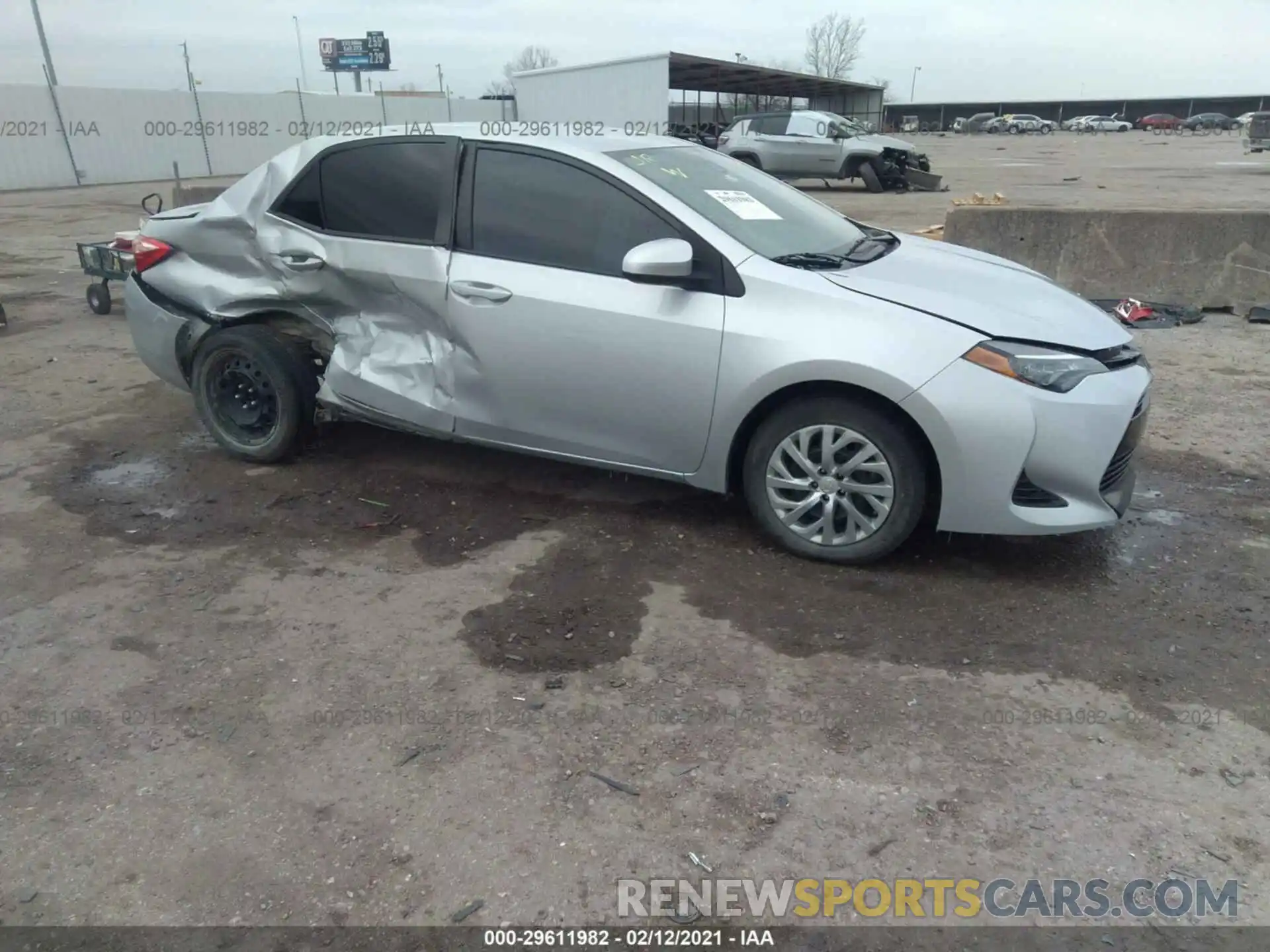 1 Photograph of a damaged car 2T1BURHE8KC234591 TOYOTA COROLLA 2019