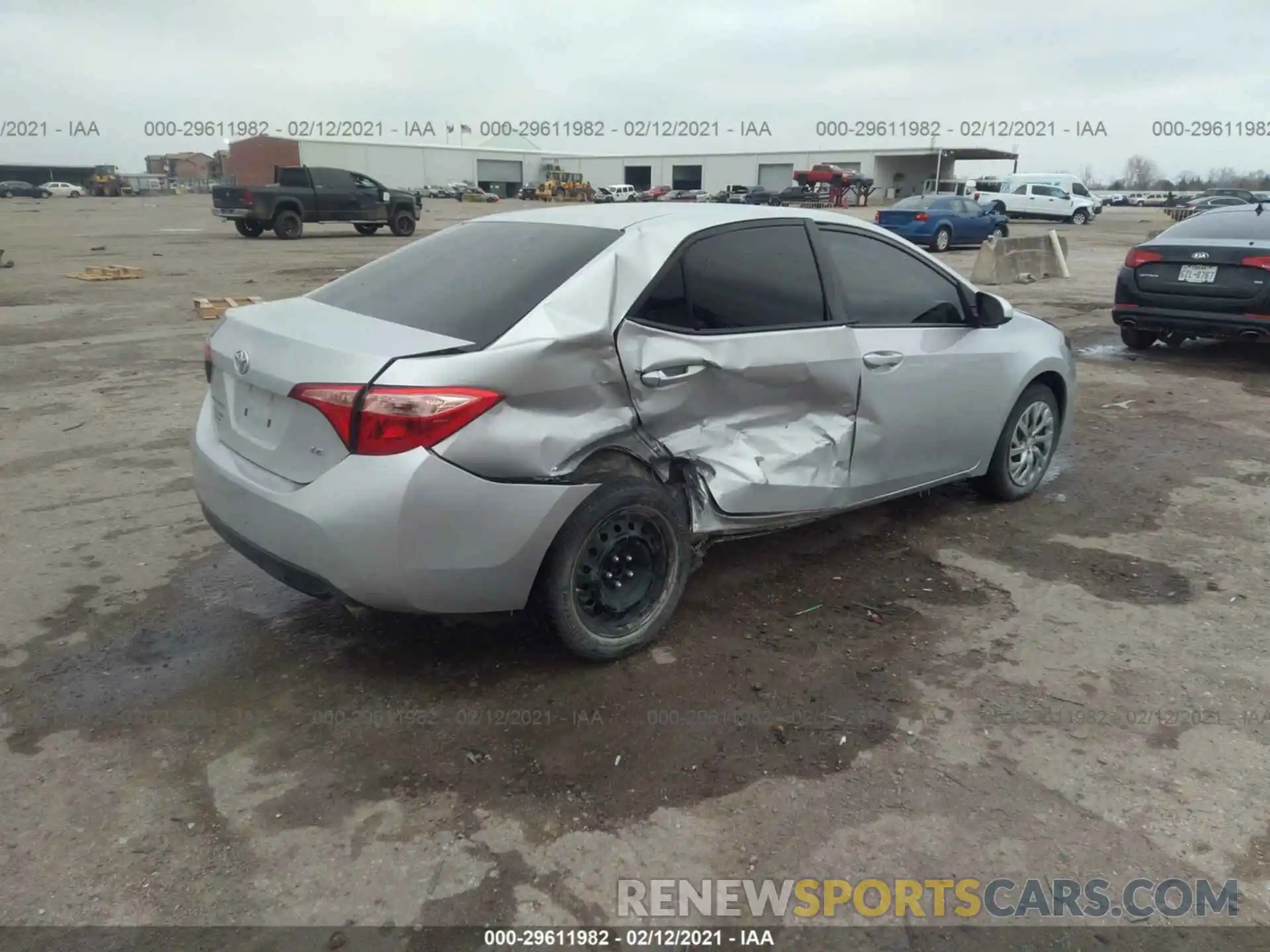 6 Photograph of a damaged car 2T1BURHE8KC234591 TOYOTA COROLLA 2019