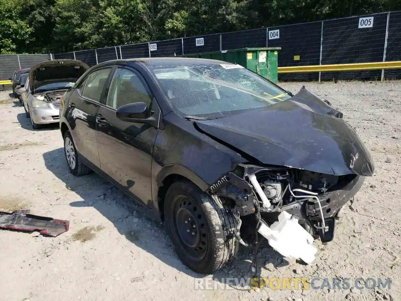 1 Photograph of a damaged car 2T1BURHE8KC235093 TOYOTA COROLLA 2019