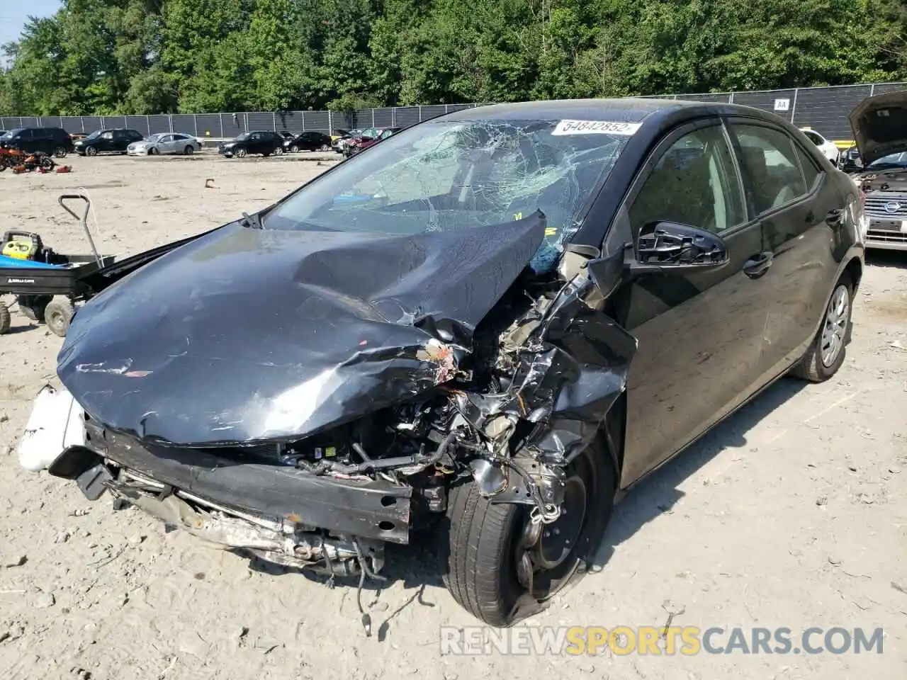 2 Photograph of a damaged car 2T1BURHE8KC235093 TOYOTA COROLLA 2019