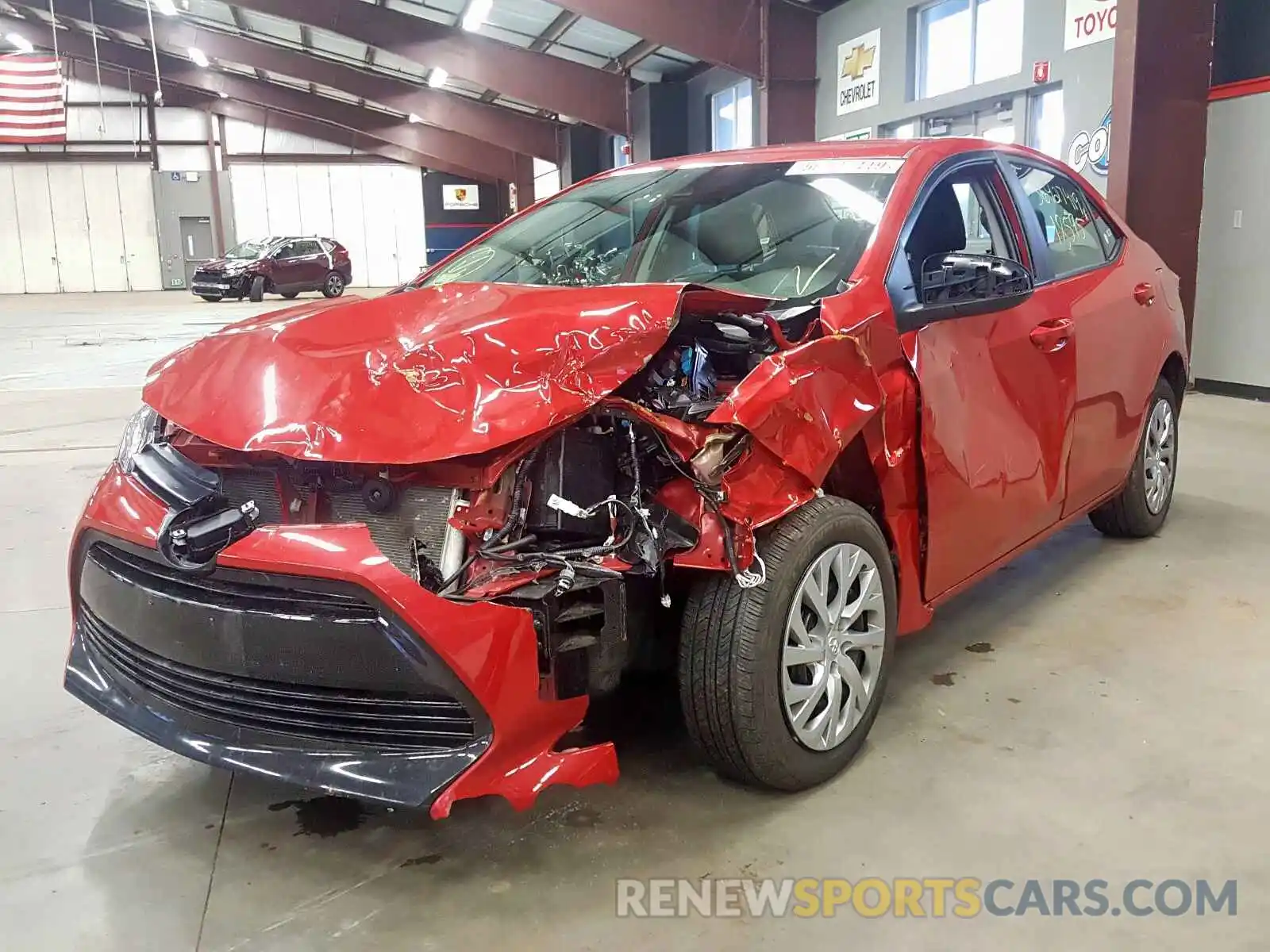 2 Photograph of a damaged car 2T1BURHE8KC235949 TOYOTA COROLLA 2019