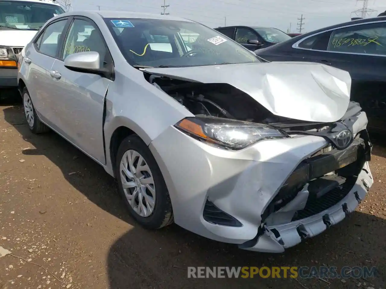 1 Photograph of a damaged car 2T1BURHE8KC236387 TOYOTA COROLLA 2019