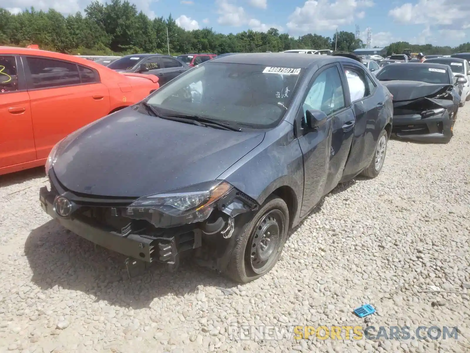 2 Photograph of a damaged car 2T1BURHE8KC236910 TOYOTA COROLLA 2019