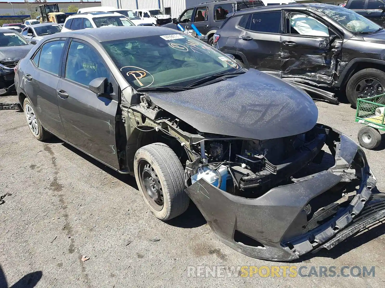 1 Photograph of a damaged car 2T1BURHE8KC237359 TOYOTA COROLLA 2019