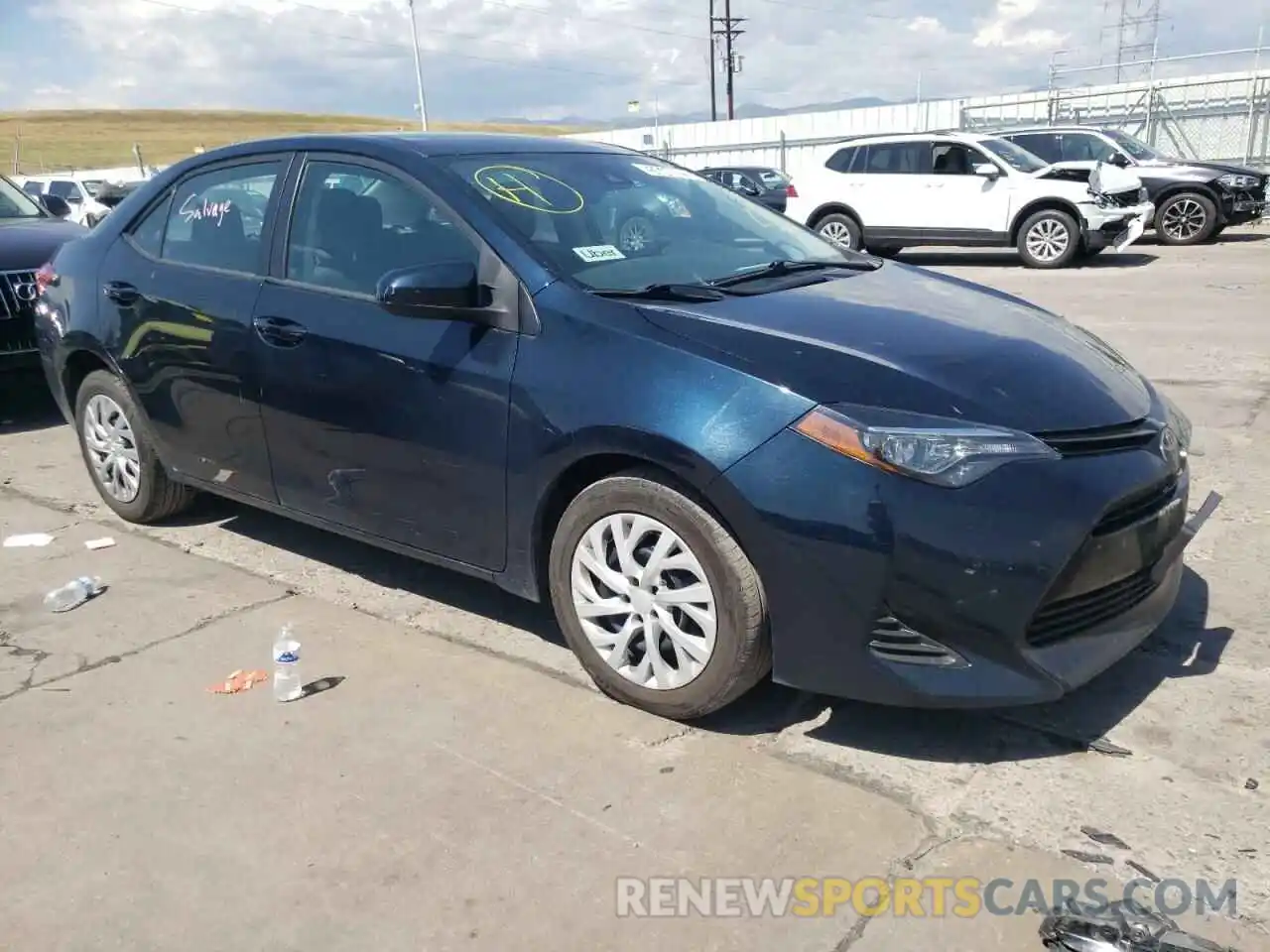 1 Photograph of a damaged car 2T1BURHE8KC237605 TOYOTA COROLLA 2019