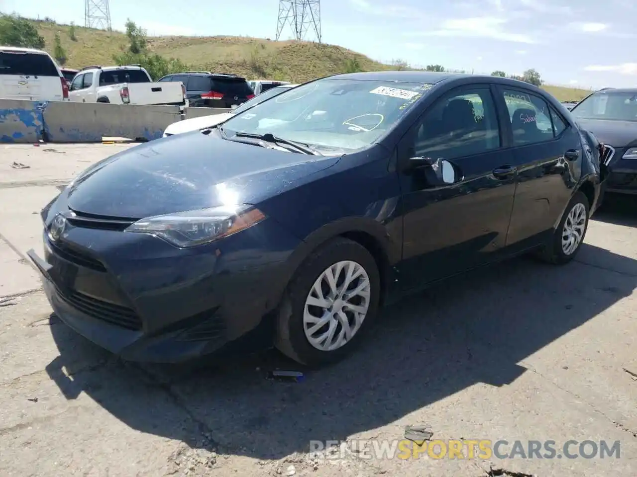 2 Photograph of a damaged car 2T1BURHE8KC237605 TOYOTA COROLLA 2019