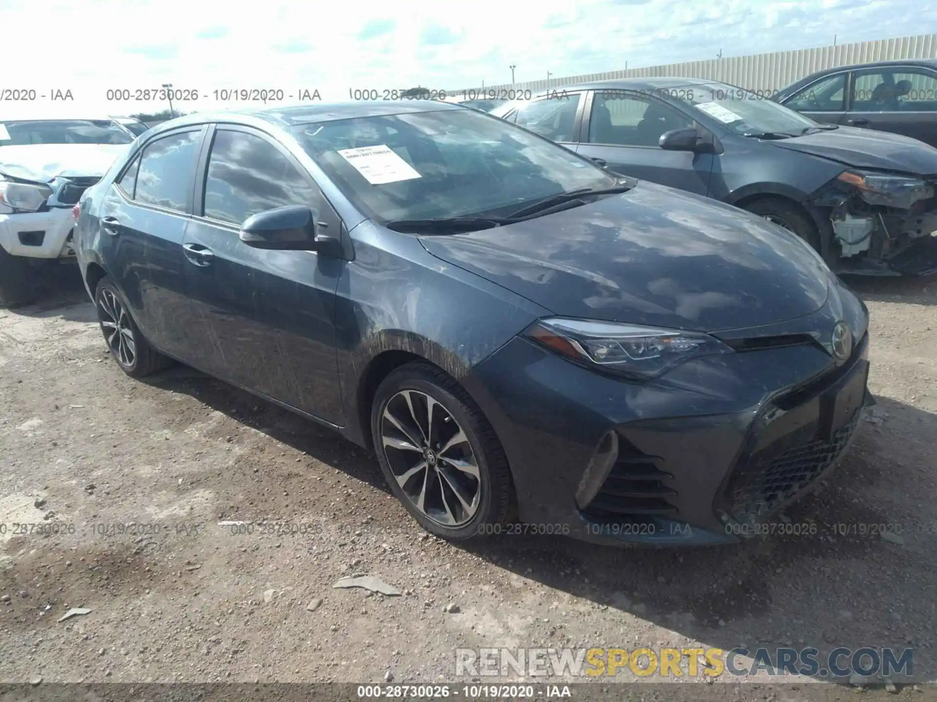 1 Photograph of a damaged car 2T1BURHE8KC237782 TOYOTA COROLLA 2019