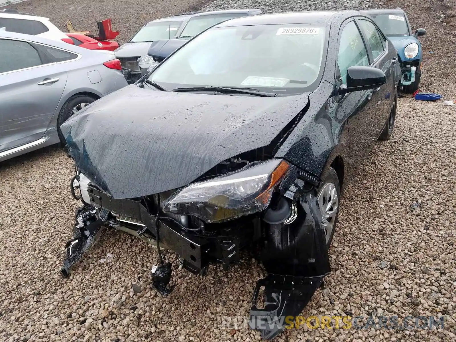 2 Photograph of a damaged car 2T1BURHE8KC237958 TOYOTA COROLLA 2019