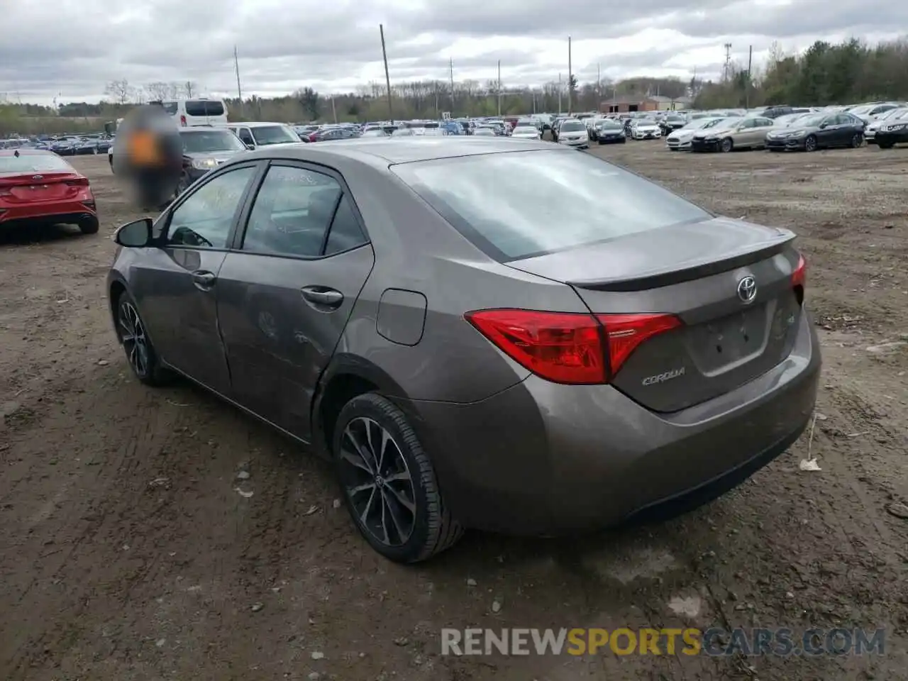 3 Photograph of a damaged car 2T1BURHE8KC238141 TOYOTA COROLLA 2019