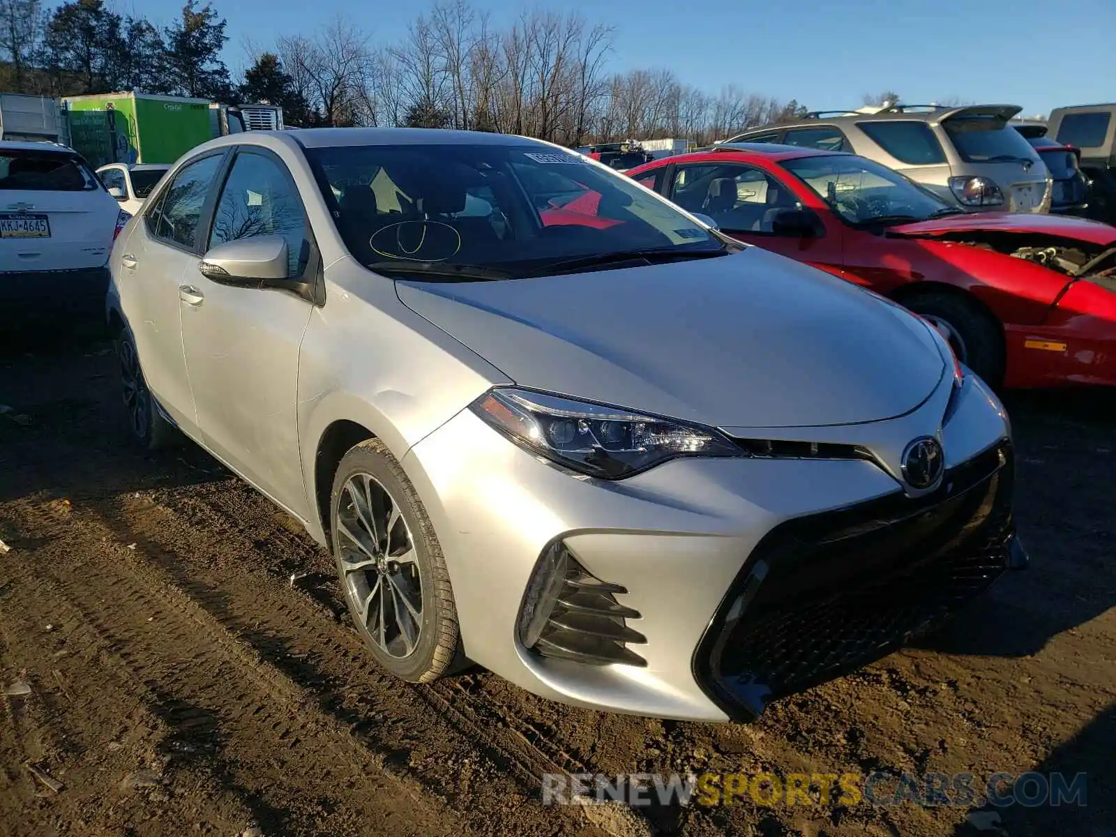 1 Photograph of a damaged car 2T1BURHE8KC238379 TOYOTA COROLLA 2019