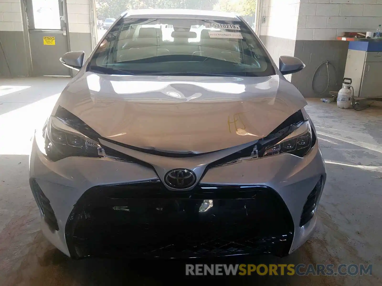 7 Photograph of a damaged car 2T1BURHE8KC238480 TOYOTA COROLLA 2019