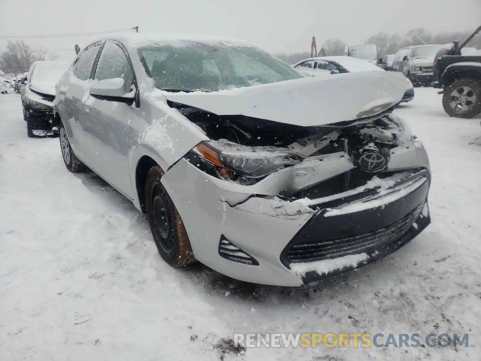 1 Photograph of a damaged car 2T1BURHE8KC238639 TOYOTA COROLLA 2019