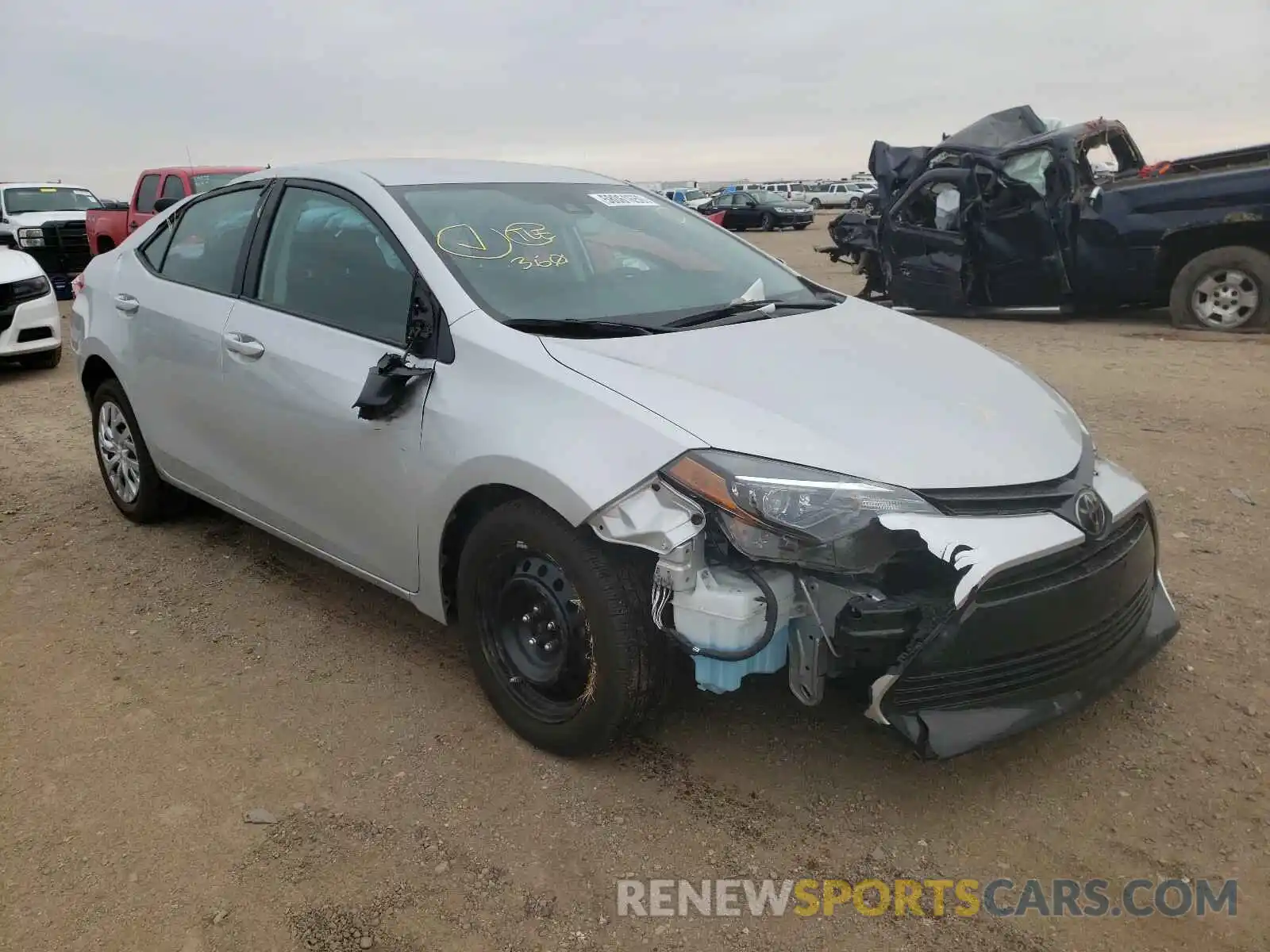 1 Photograph of a damaged car 2T1BURHE8KC239371 TOYOTA COROLLA 2019