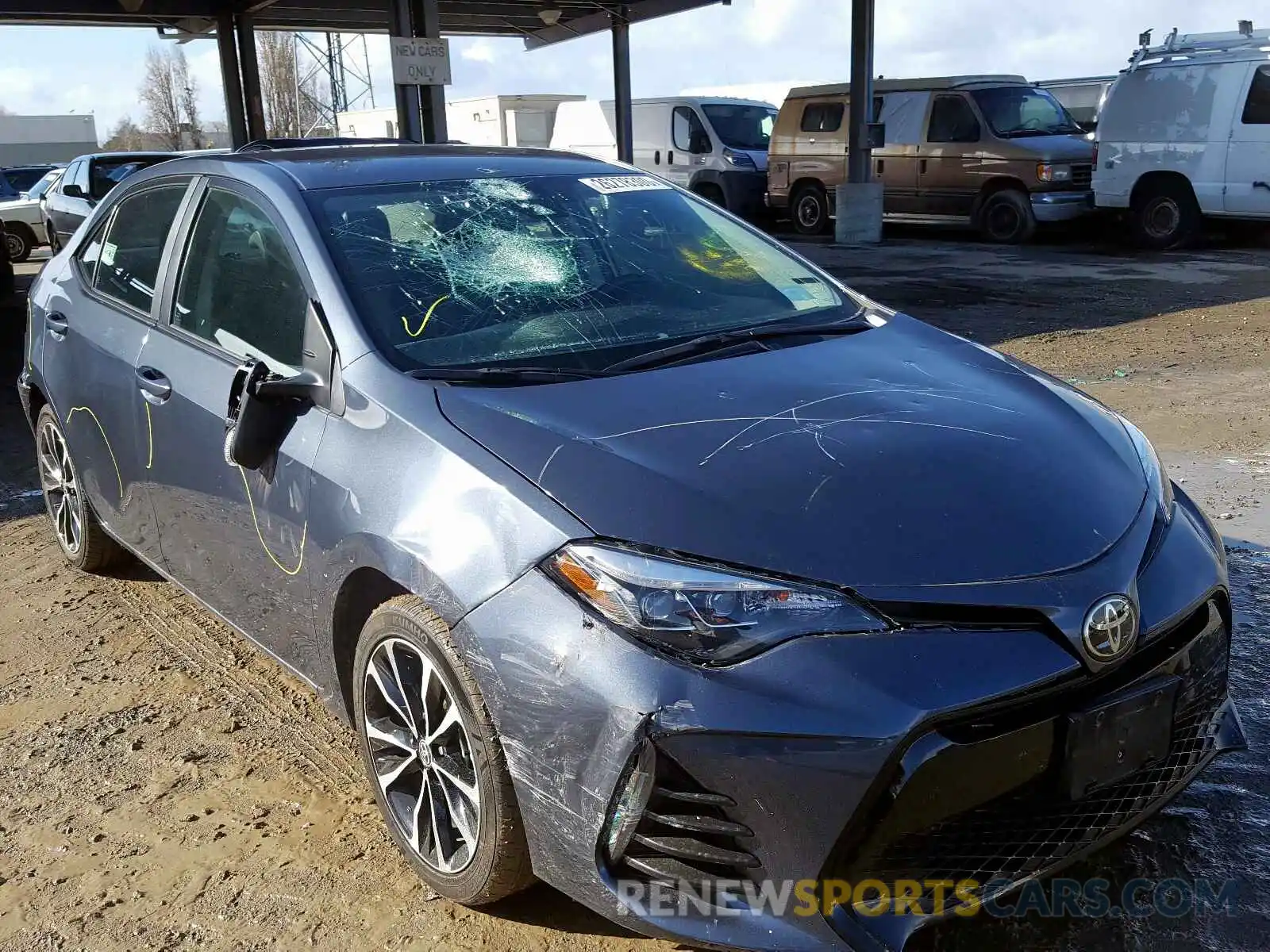 9 Photograph of a damaged car 2T1BURHE8KC239564 TOYOTA COROLLA 2019