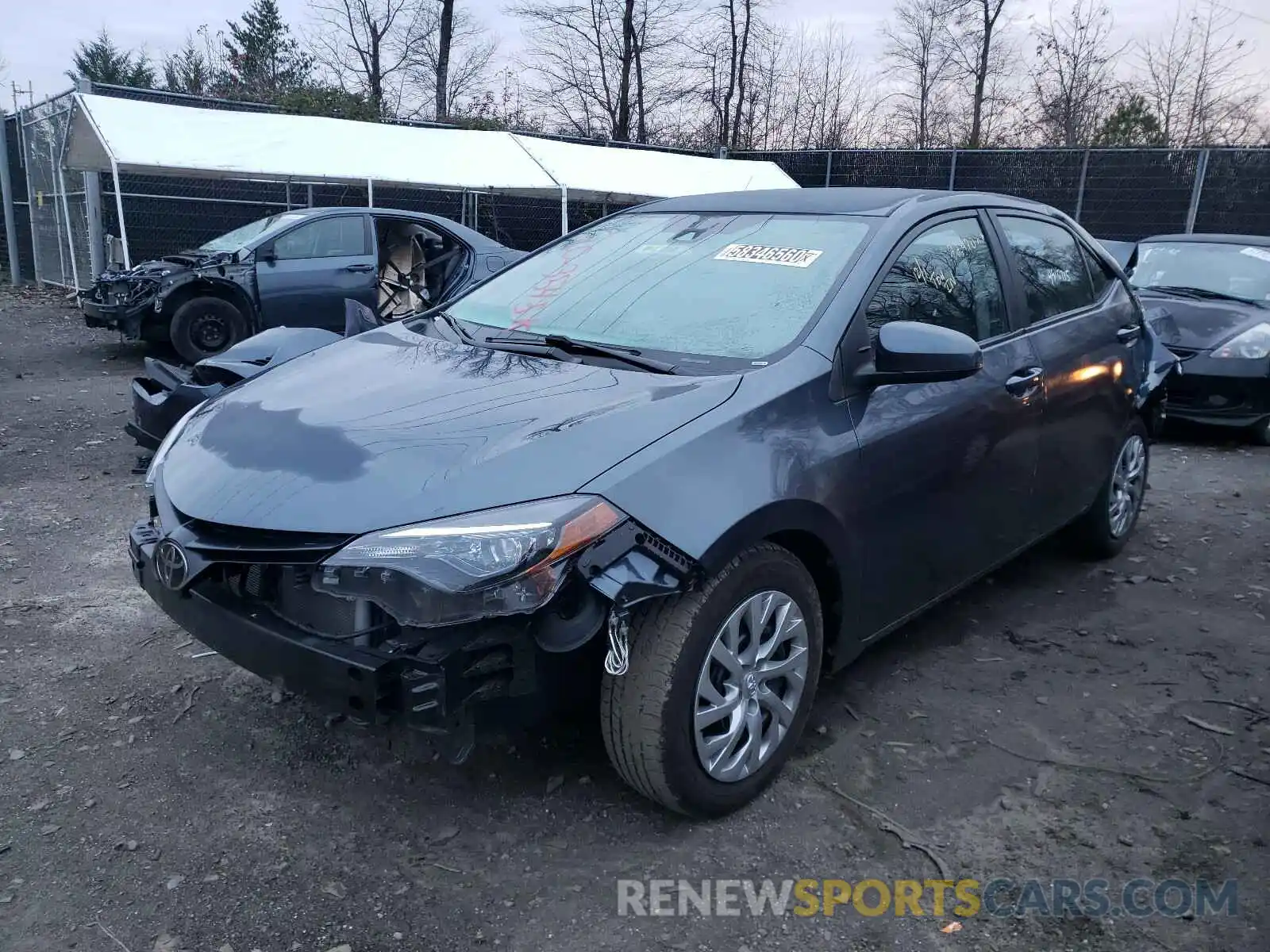 2 Photograph of a damaged car 2T1BURHE8KC239631 TOYOTA COROLLA 2019