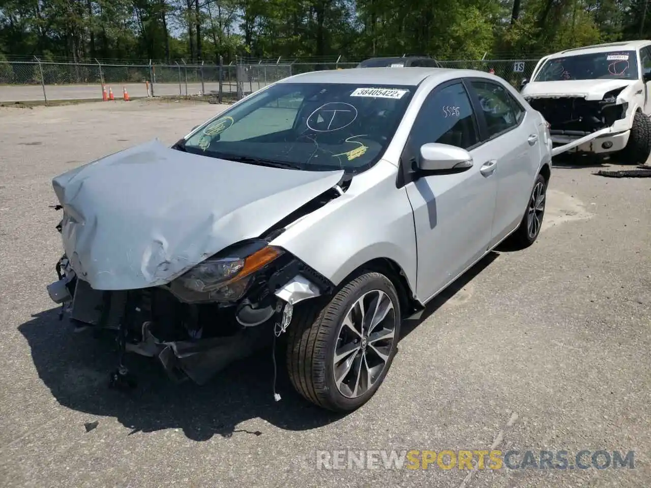 2 Photograph of a damaged car 2T1BURHE8KC239998 TOYOTA COROLLA 2019