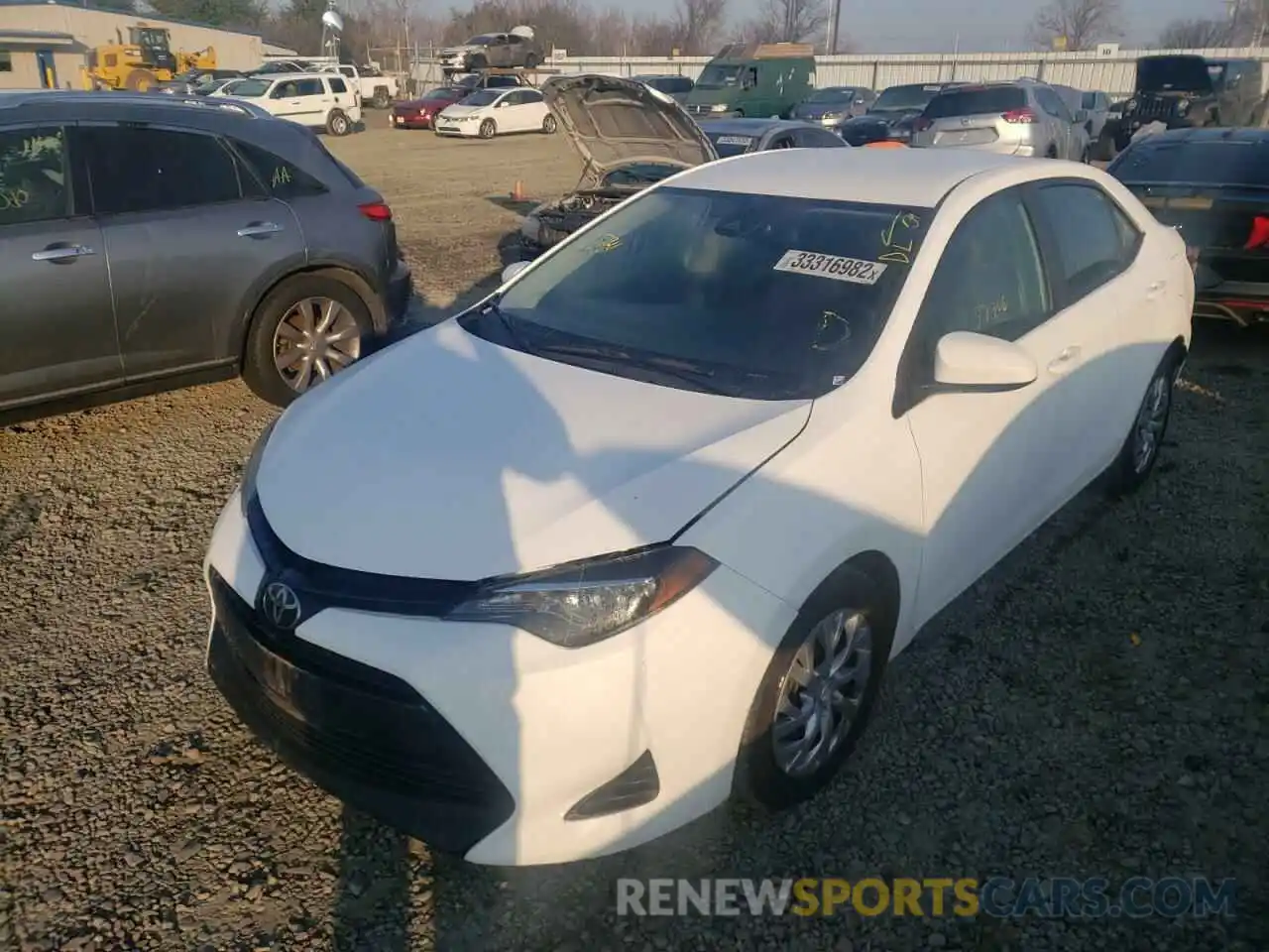 2 Photograph of a damaged car 2T1BURHE8KC240116 TOYOTA COROLLA 2019