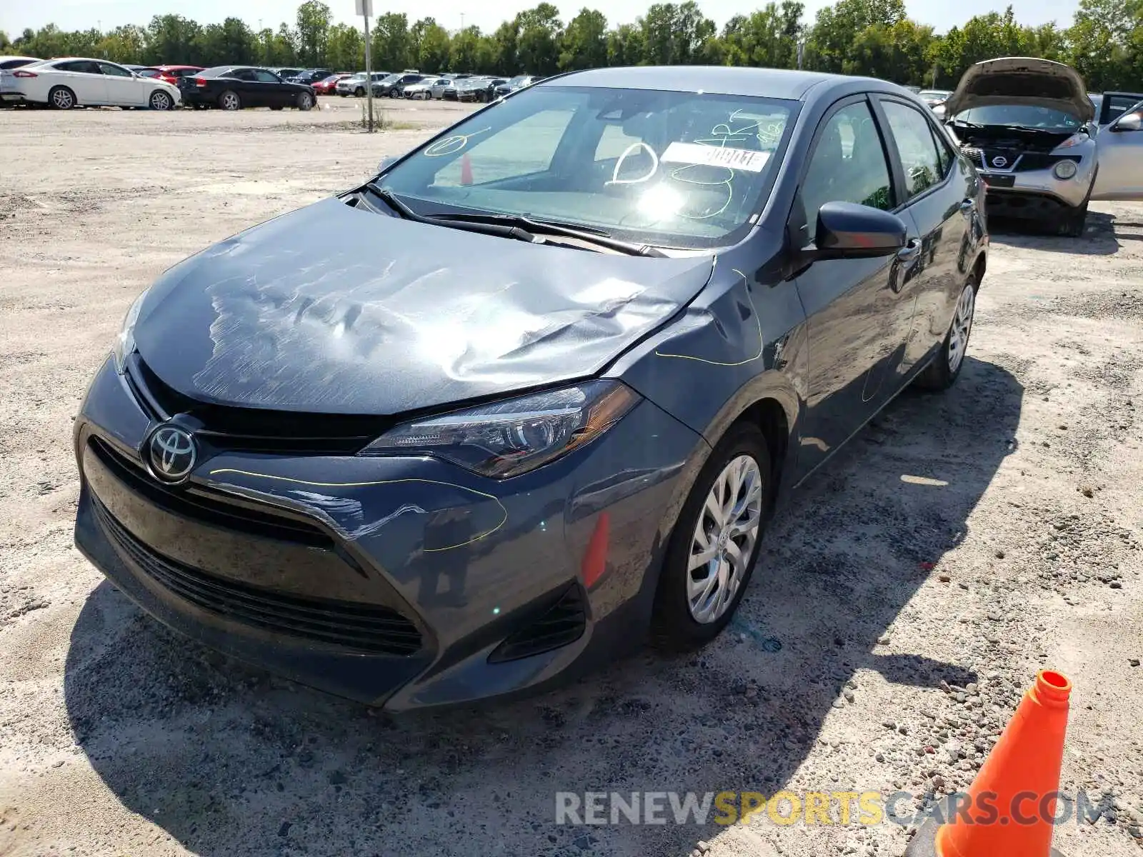 2 Photograph of a damaged car 2T1BURHE8KC240455 TOYOTA COROLLA 2019