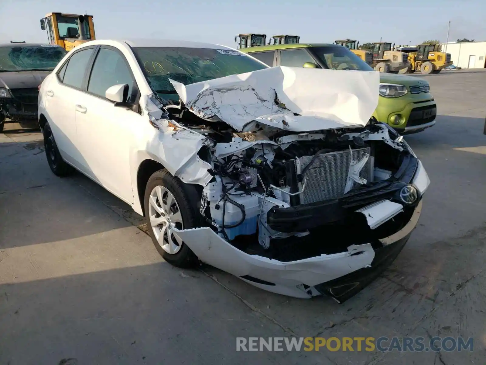 1 Photograph of a damaged car 2T1BURHE8KC241167 TOYOTA COROLLA 2019